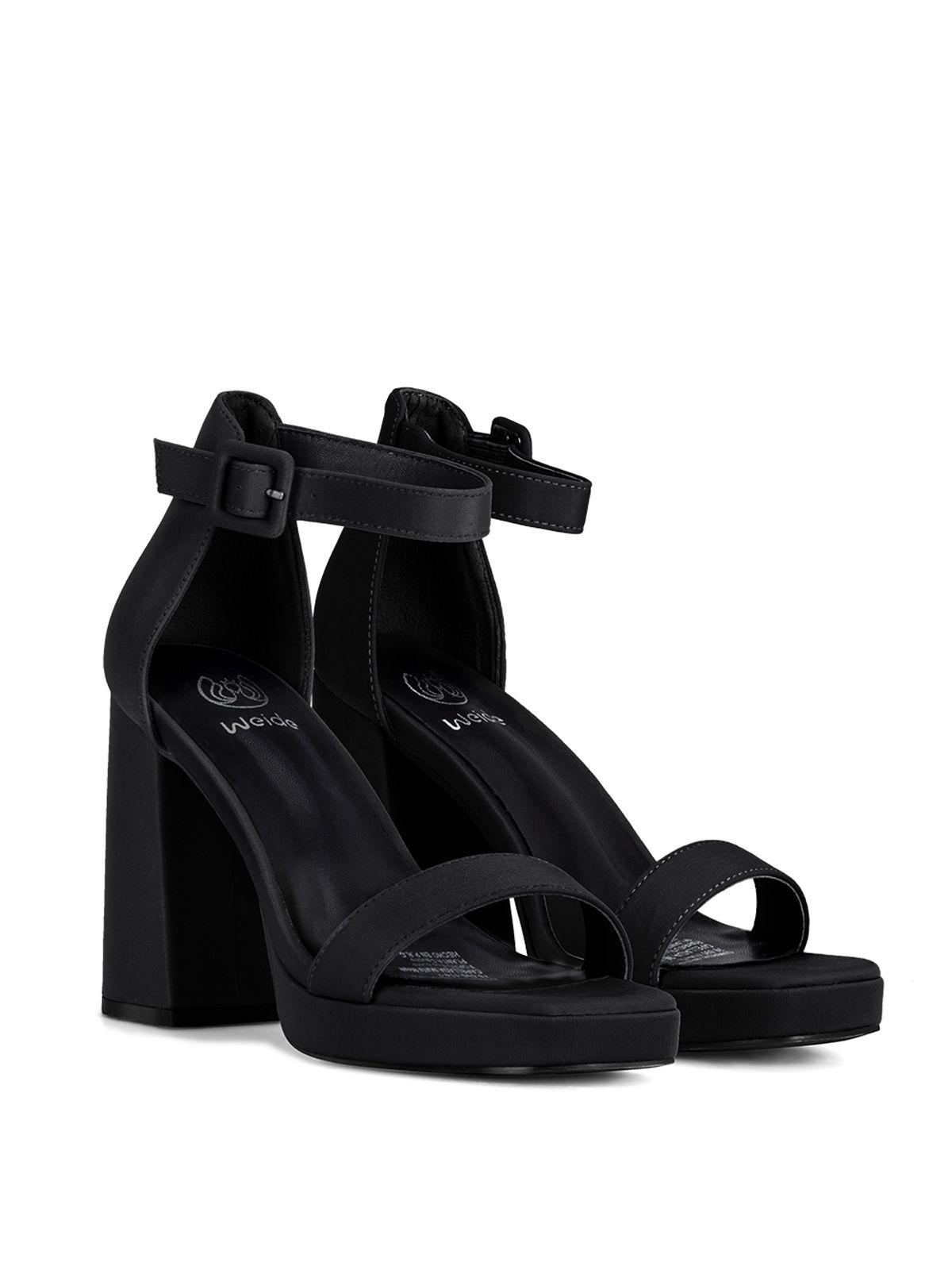 Sandalia Taco  Negro Fiesta GH97 Weide-2