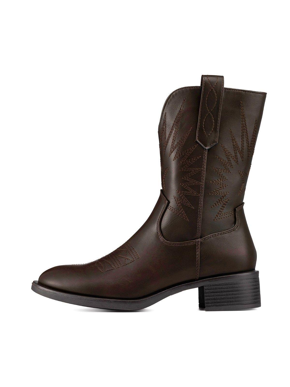 Bota Taco Mujer Casual PU Weide DH92-2