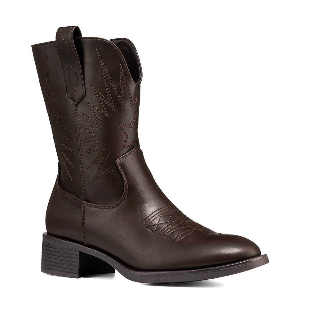 Bota Taco Mujer Casual PU Weide DH92-5