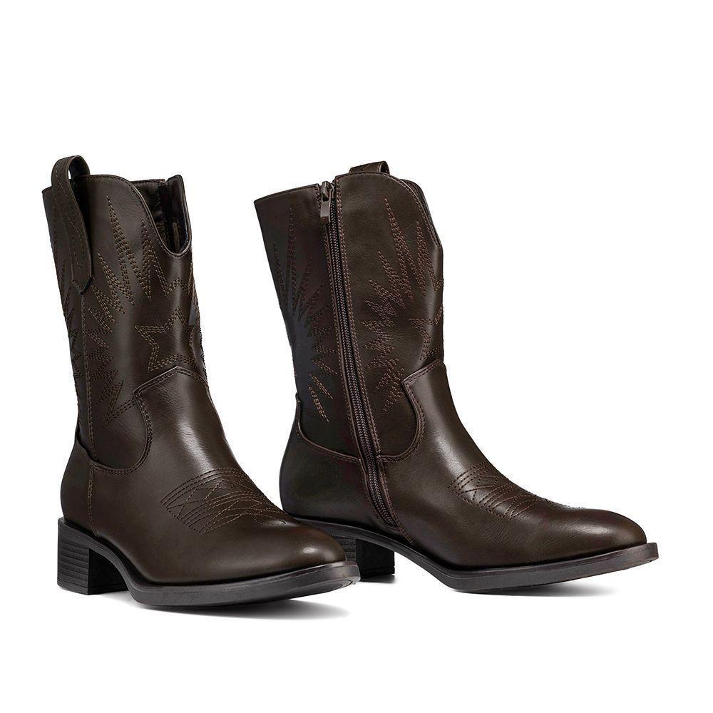 Bota Taco Mujer Casual PU Weide DH92-4