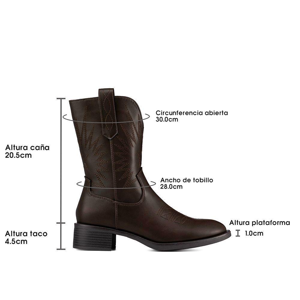 Bota Taco Mujer Casual PU Weide DH92-6