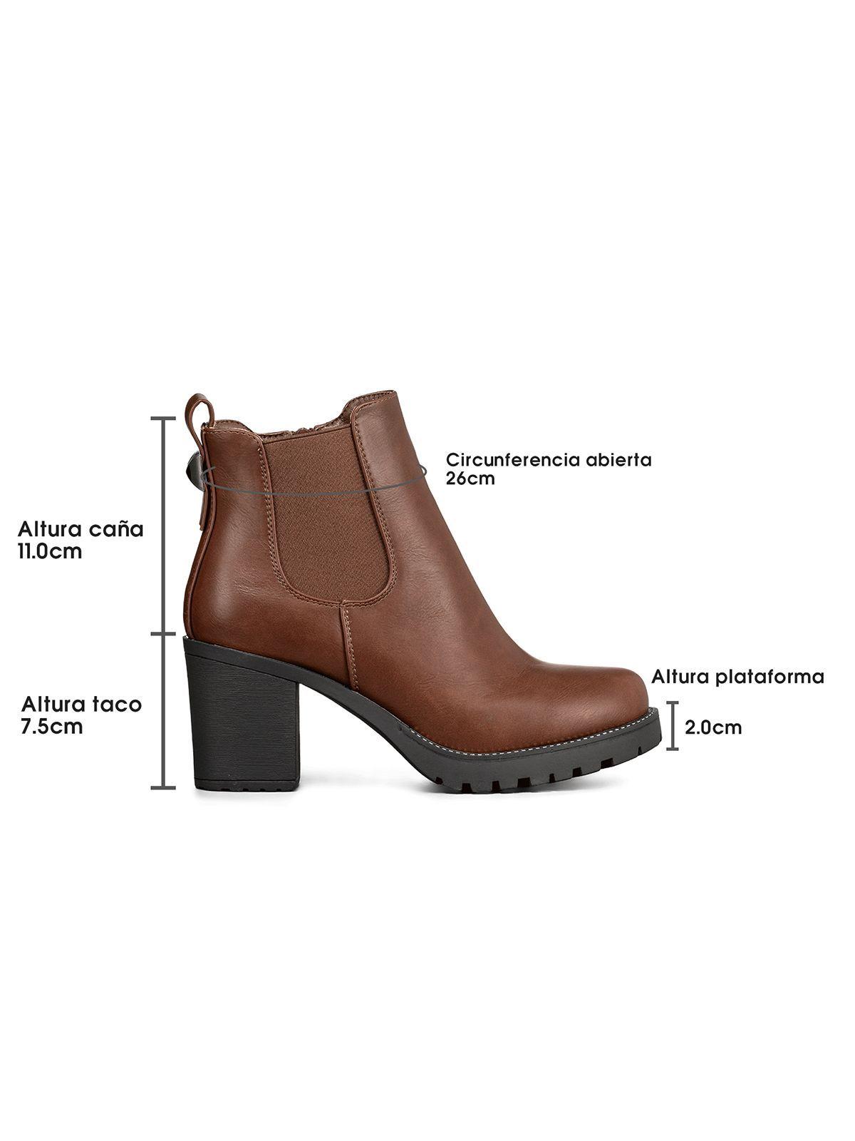 Botin Marron Casual Mujer Weide ZS37-6