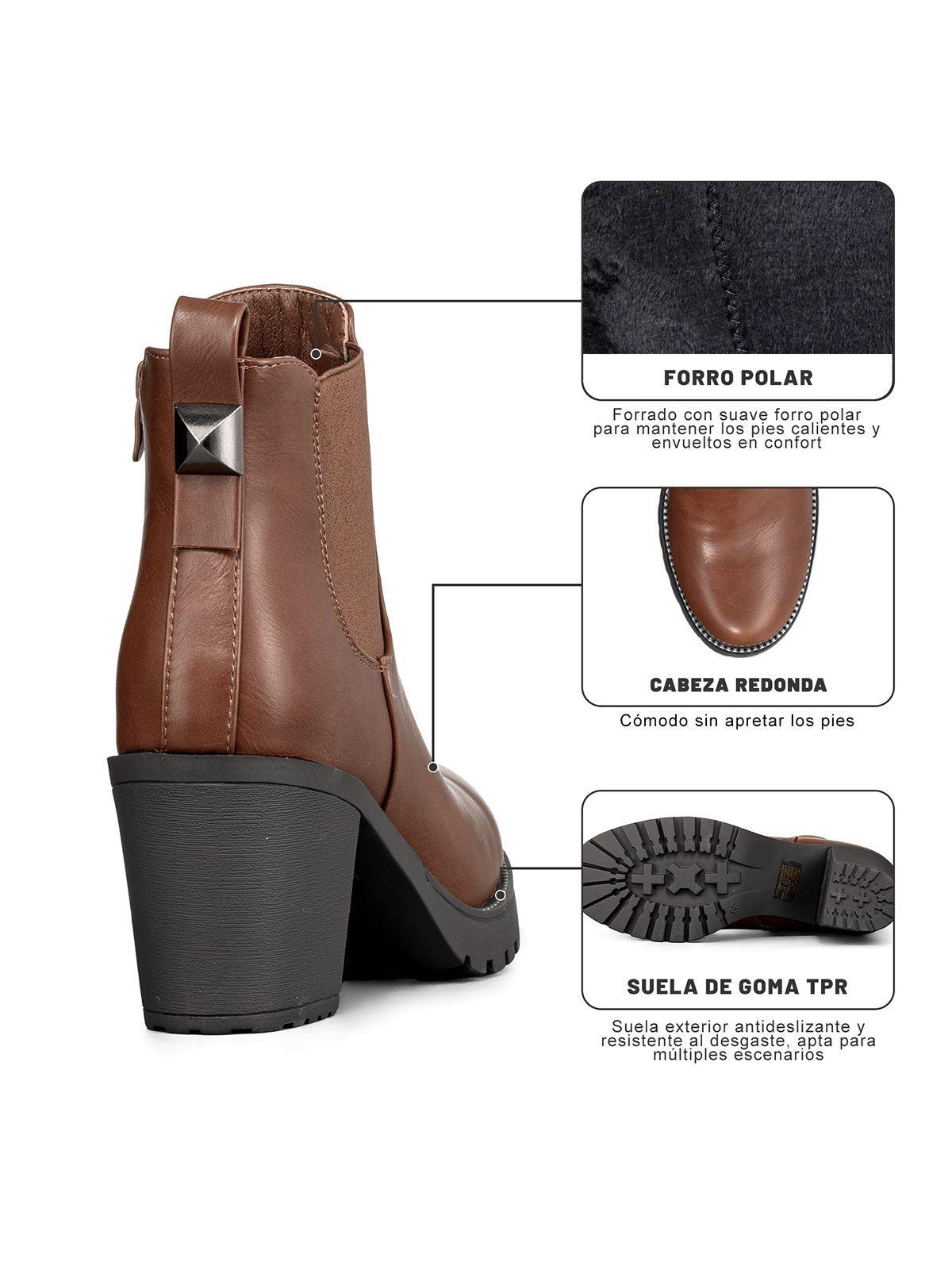 Botin Marron Casual Mujer Weide ZS37-8