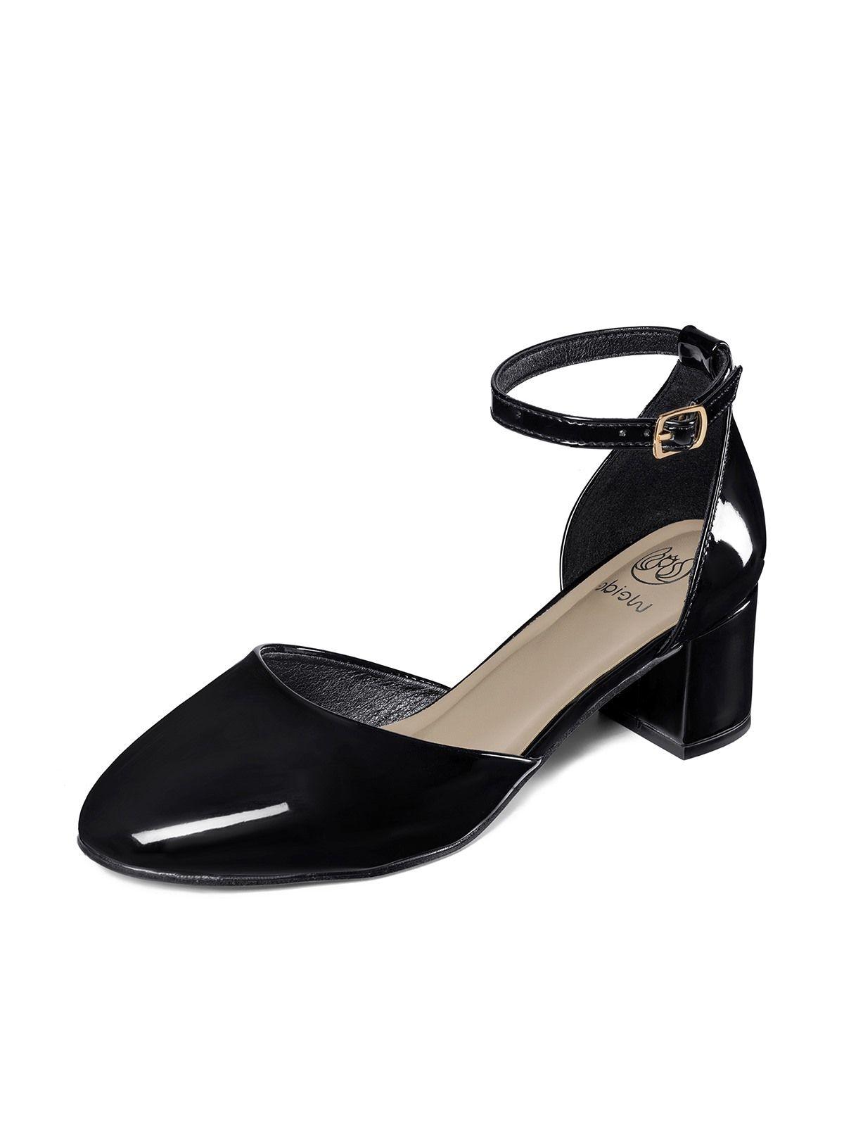 Zapatos Taco PU Acharolado Mujer Cuadrado Weide GH225-0