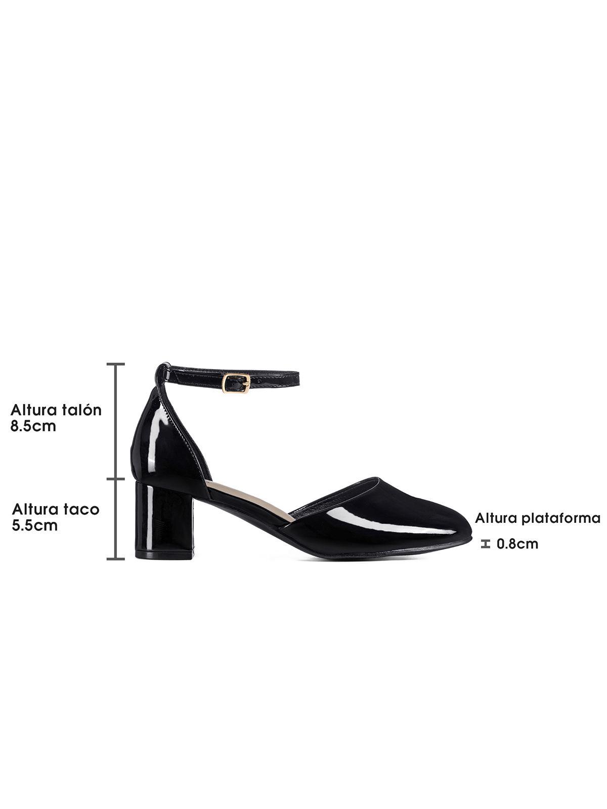 Zapatos Taco PU Acharolado Mujer Cuadrado Weide GH225-3