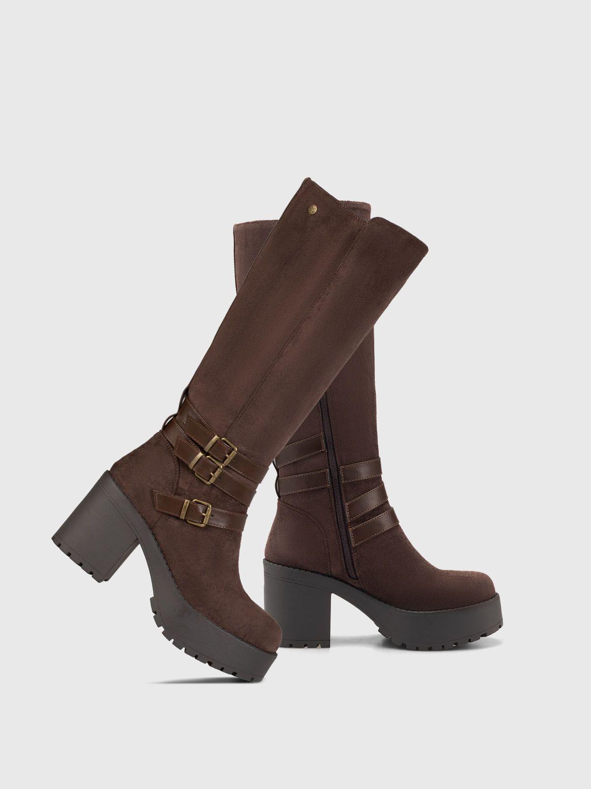Bota Mujer Sabina Marron Weide-4