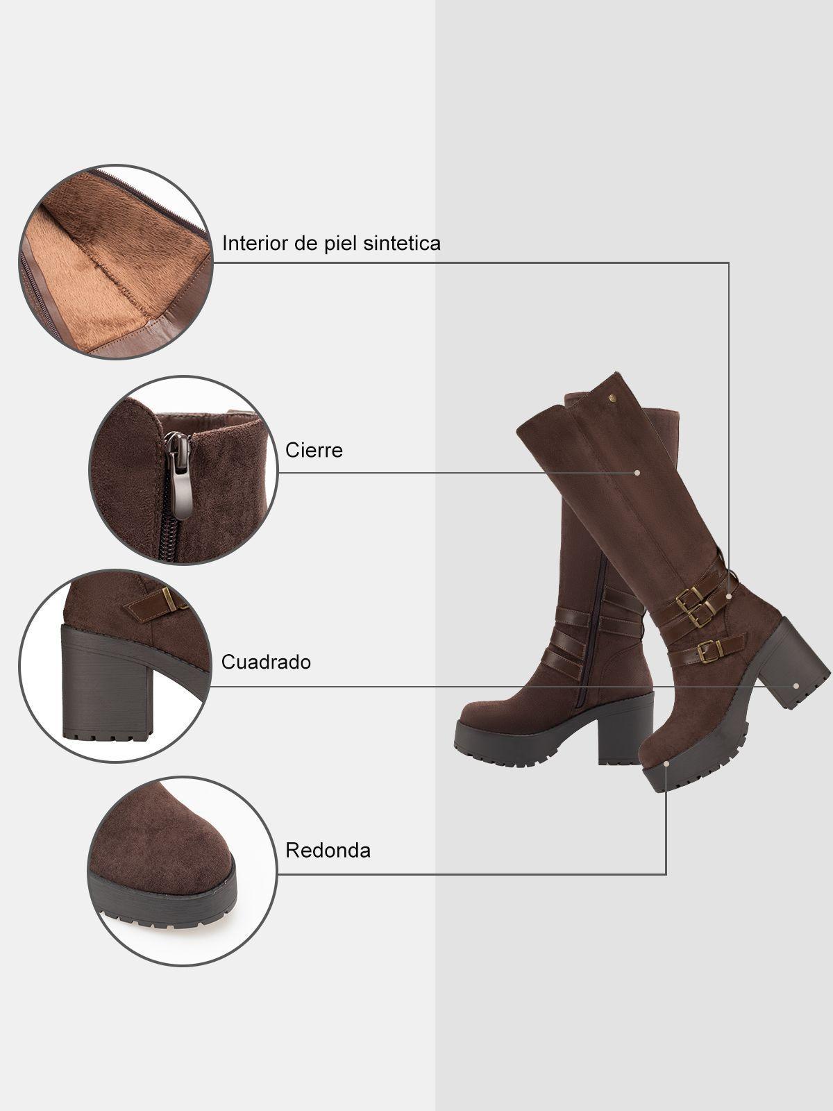 Bota Mujer Sabina Marron Weide-6