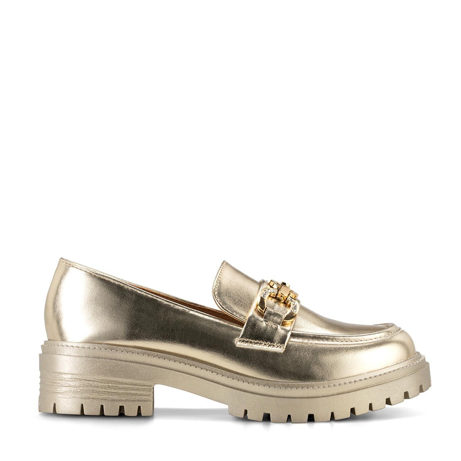 Zapato Taco  Casual Eco cuero Mujer Dorado Weide JN20-0