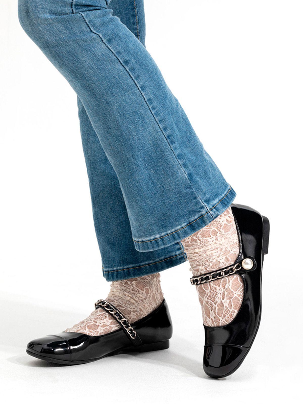 Zapatos Taco Negro Formal Mujer Weide YL68-1