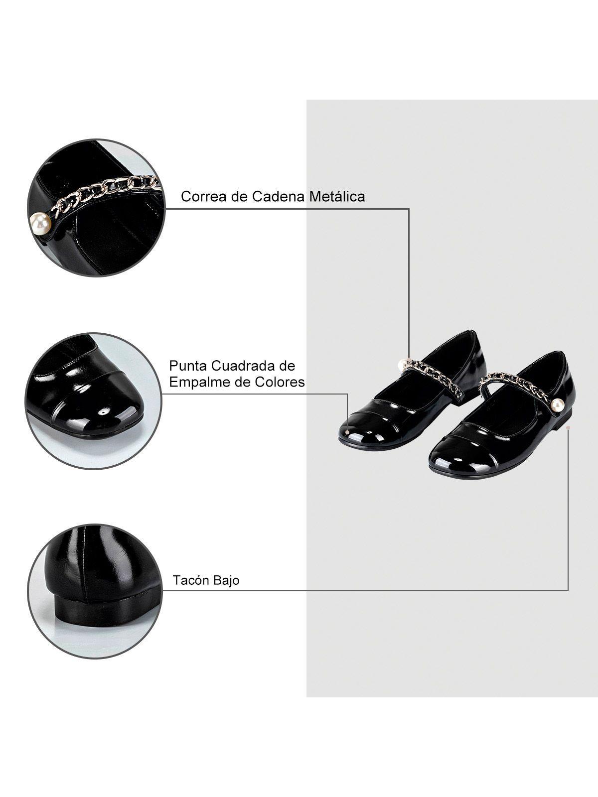 Zapatos Taco Negro Formal Mujer Weide YL68-7