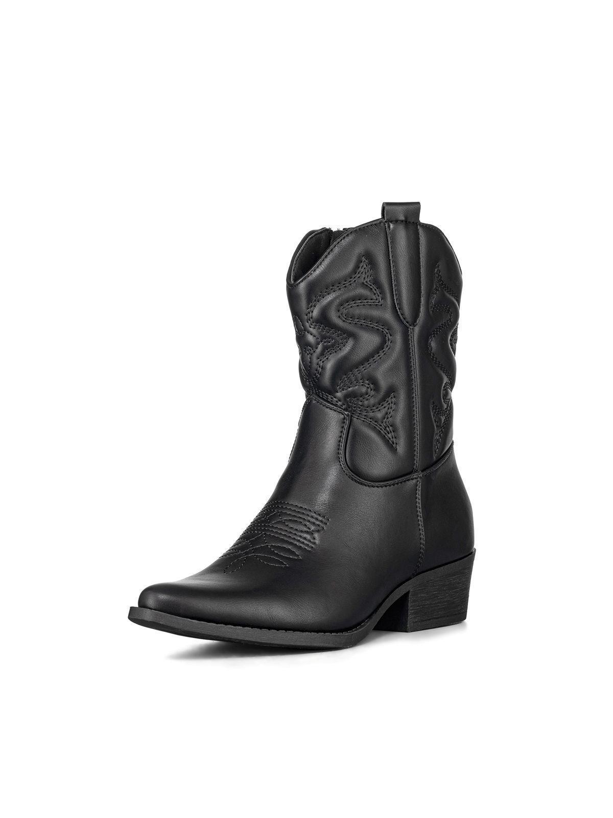 Botin Casual Mujer Moda Vintage Cowboy Bordado Weide QBM20-0