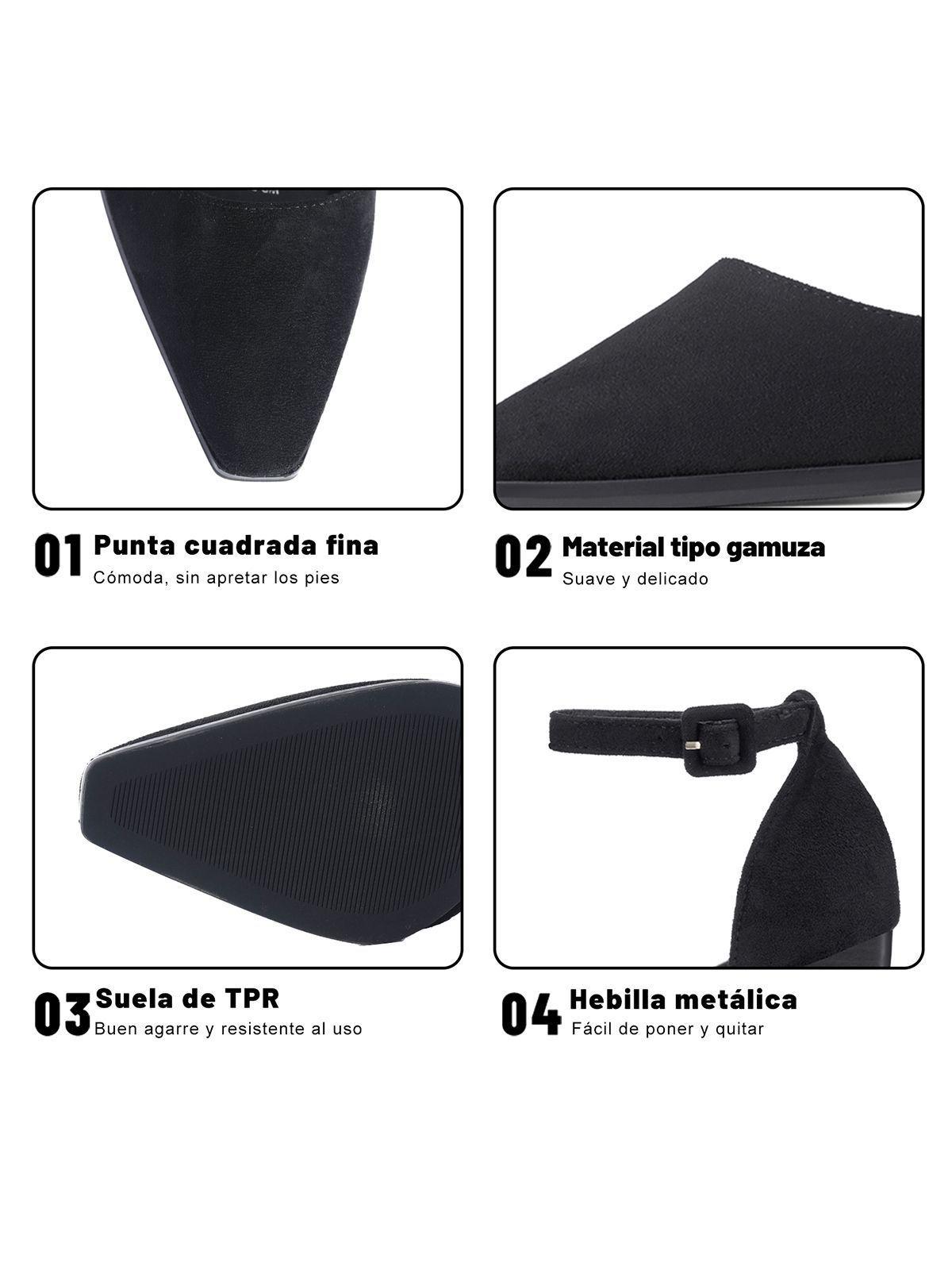Zapatos Taco PU Textil Mujer Cuadrado Weide YOU588-4