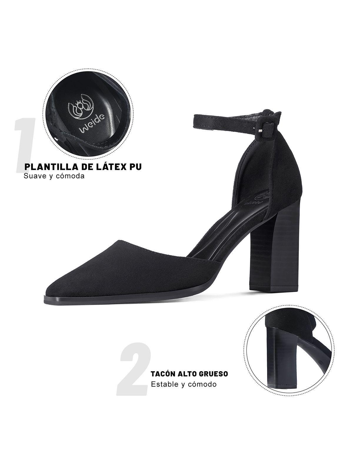 Zapatos Taco PU Textil Mujer Cuadrado Weide YOU588-5