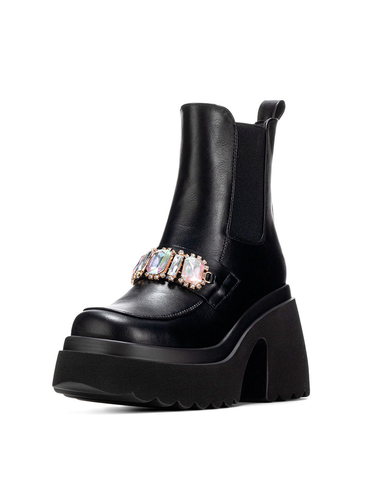 Botin Negro Casual Mujer Weide DH71-0