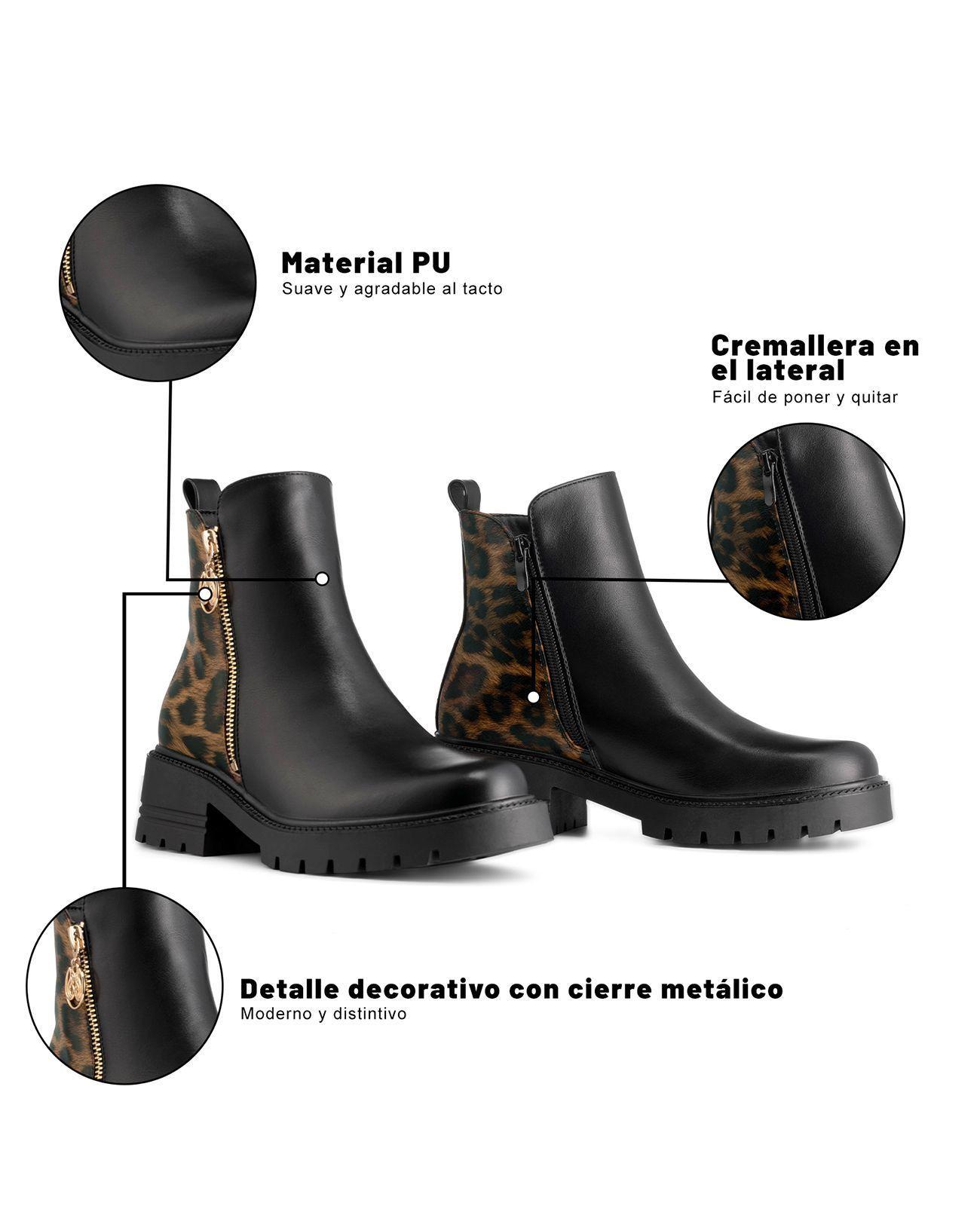 Botín Taco Mujer Casual PU Weide ZS85-7