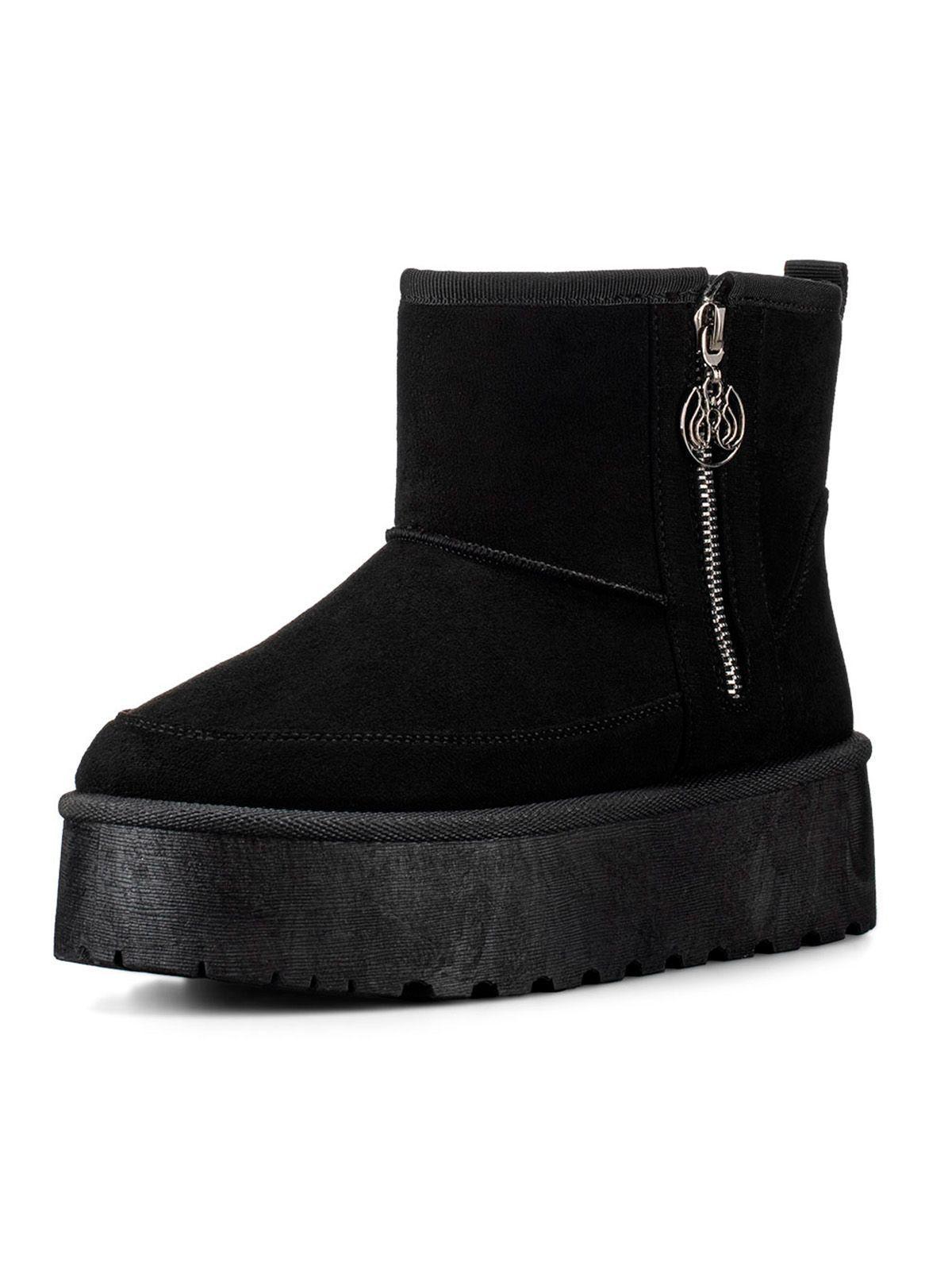 Botin Negro Casual Mujer Weide LT121-0