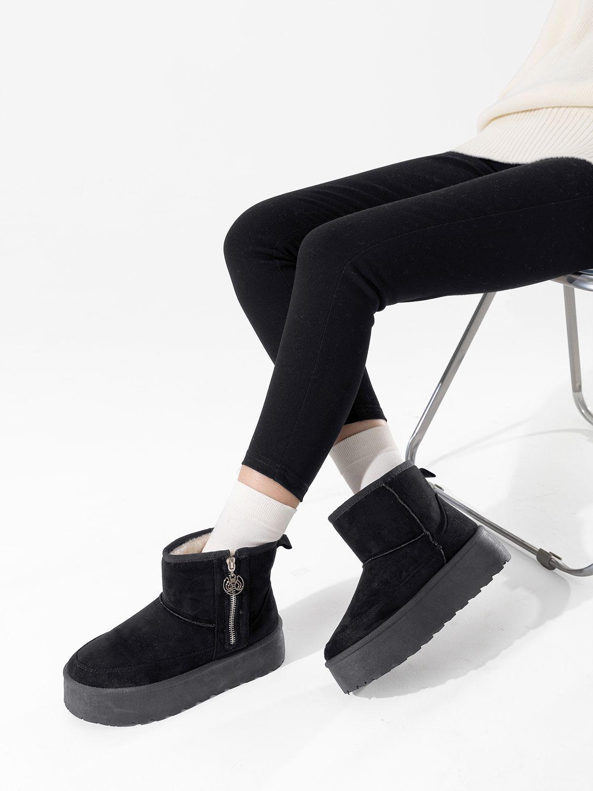 Botin Negro Casual Mujer Weide LT121-1