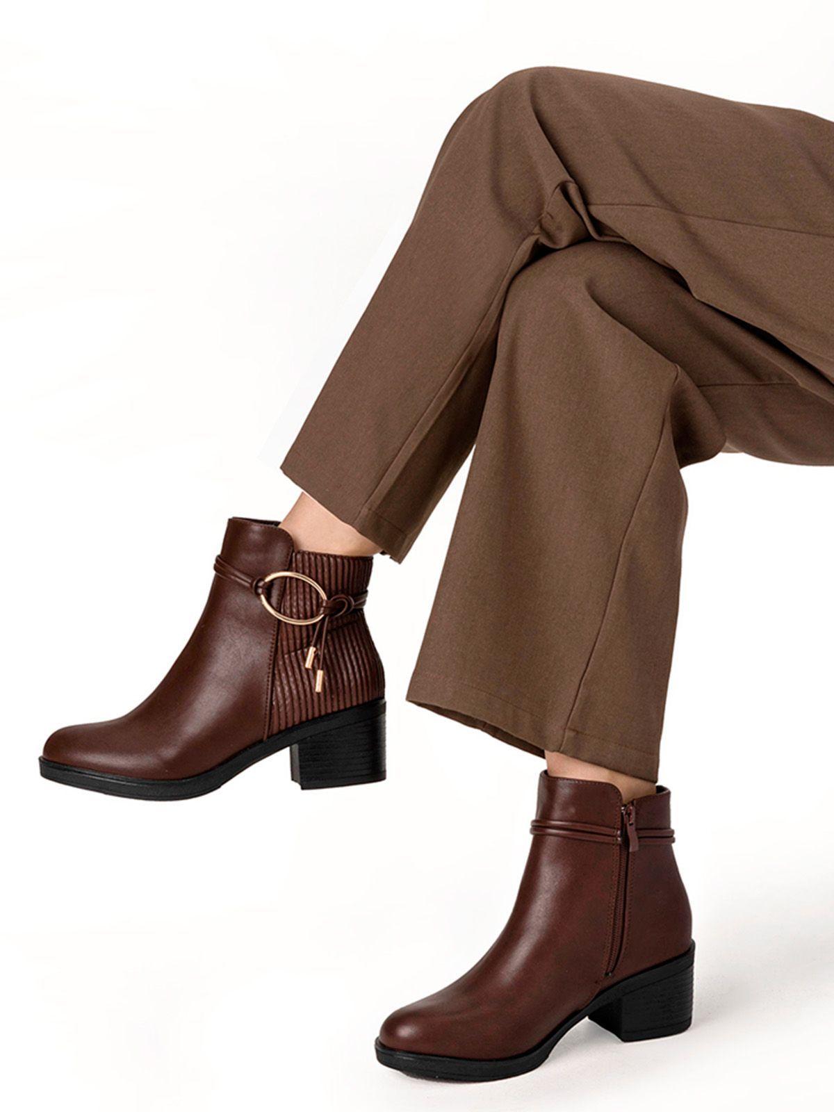 Botin Marron Casual Mujer Weide GH110-1