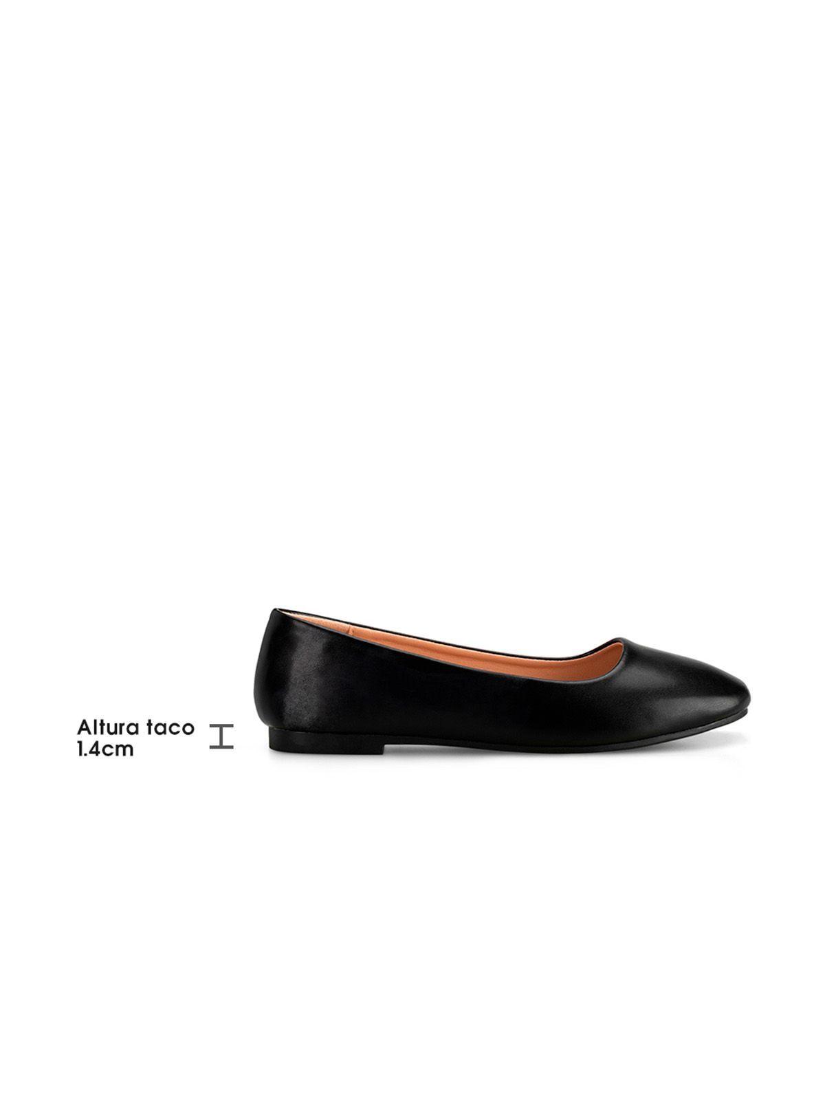 Ballerinas Eco Cuero Negro Casual Mujer Weide GH81-4