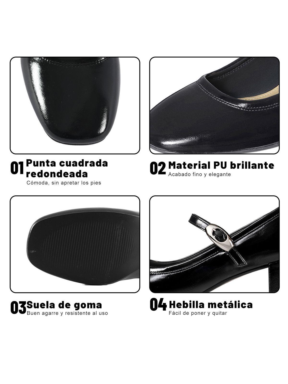 Zapatos Taco Casual PU Mujer Cuadrado Weide YL058-4