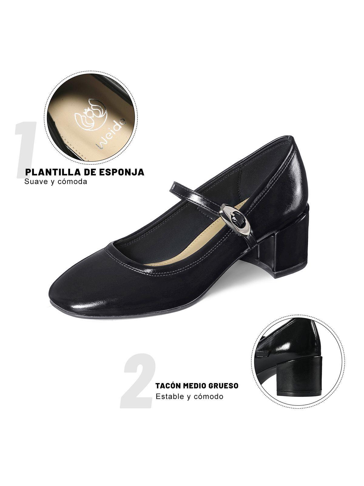Zapatos Taco Casual PU Mujer Cuadrado Weide YL058-5