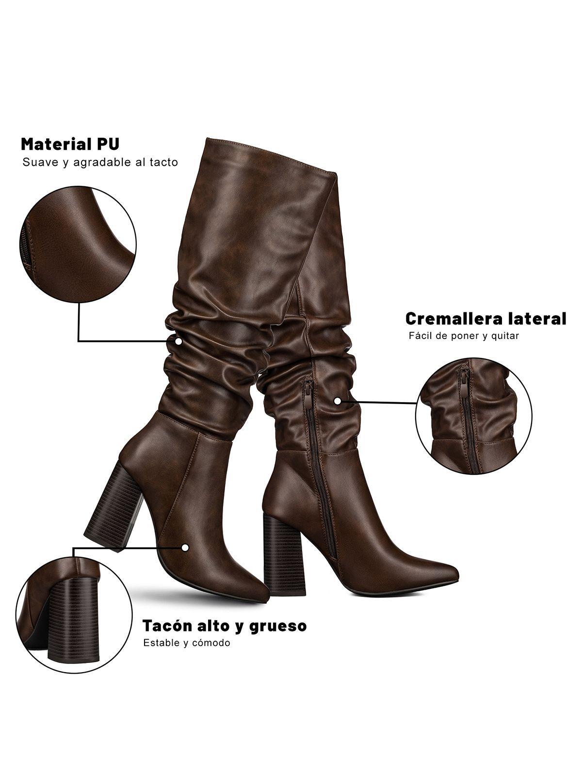 Bota Taco Mujer Casual PU Weide CZY633-5