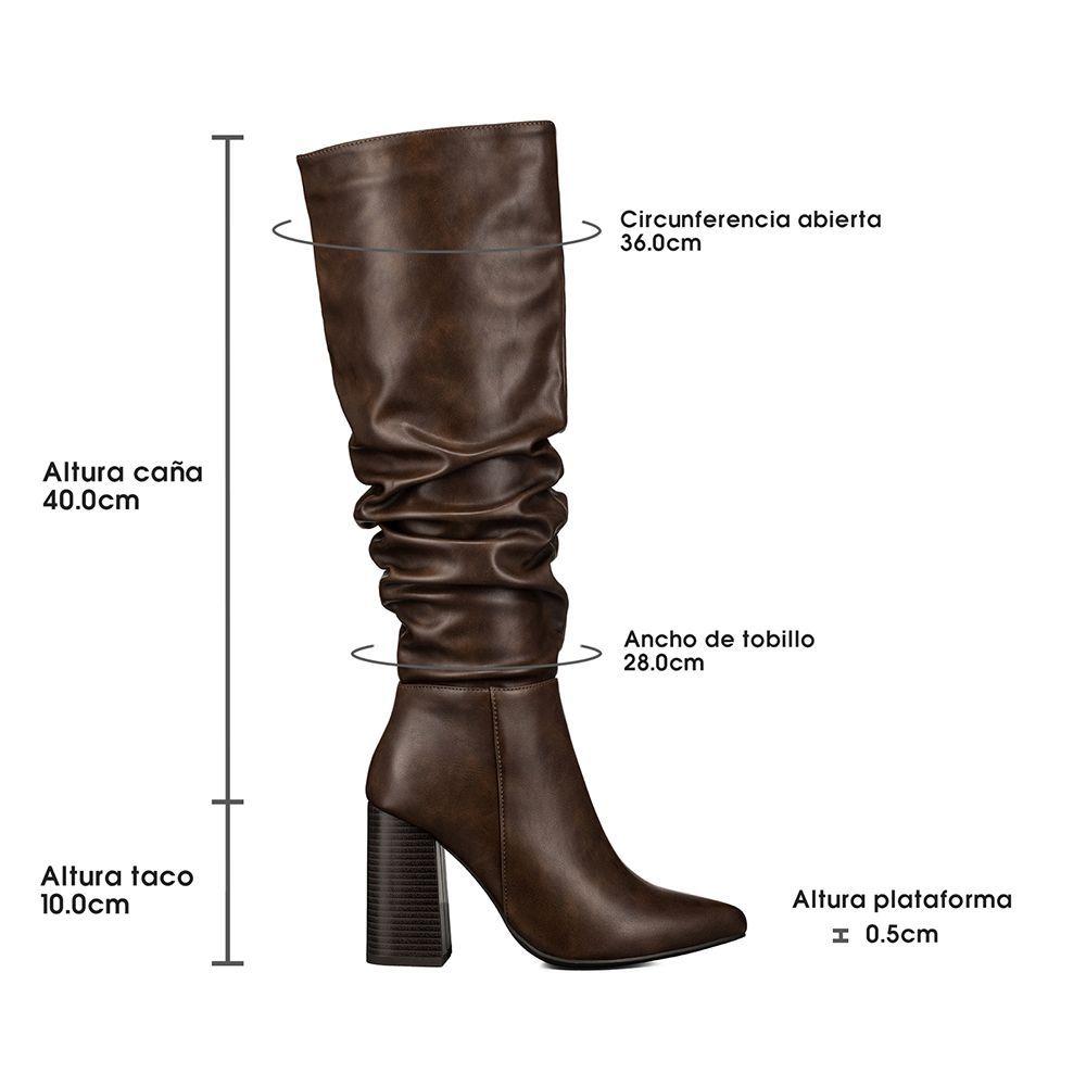 Bota Taco Mujer Casual PU Weide CZY633-5