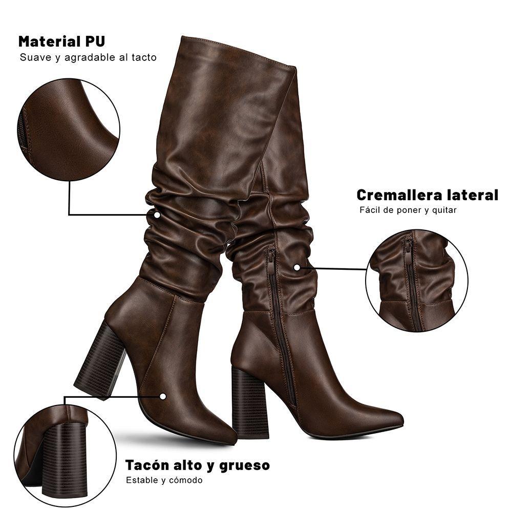 Bota Taco Mujer Casual PU Weide CZY633-6