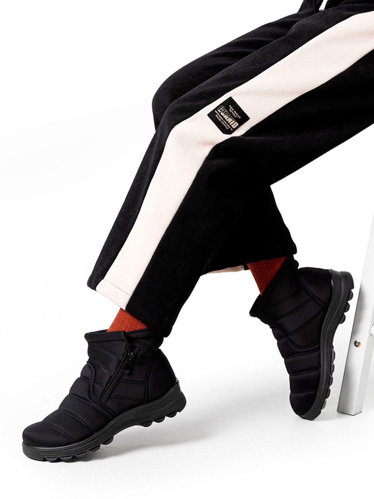 Botin Negro Casual Mujer Weide TFA191-1