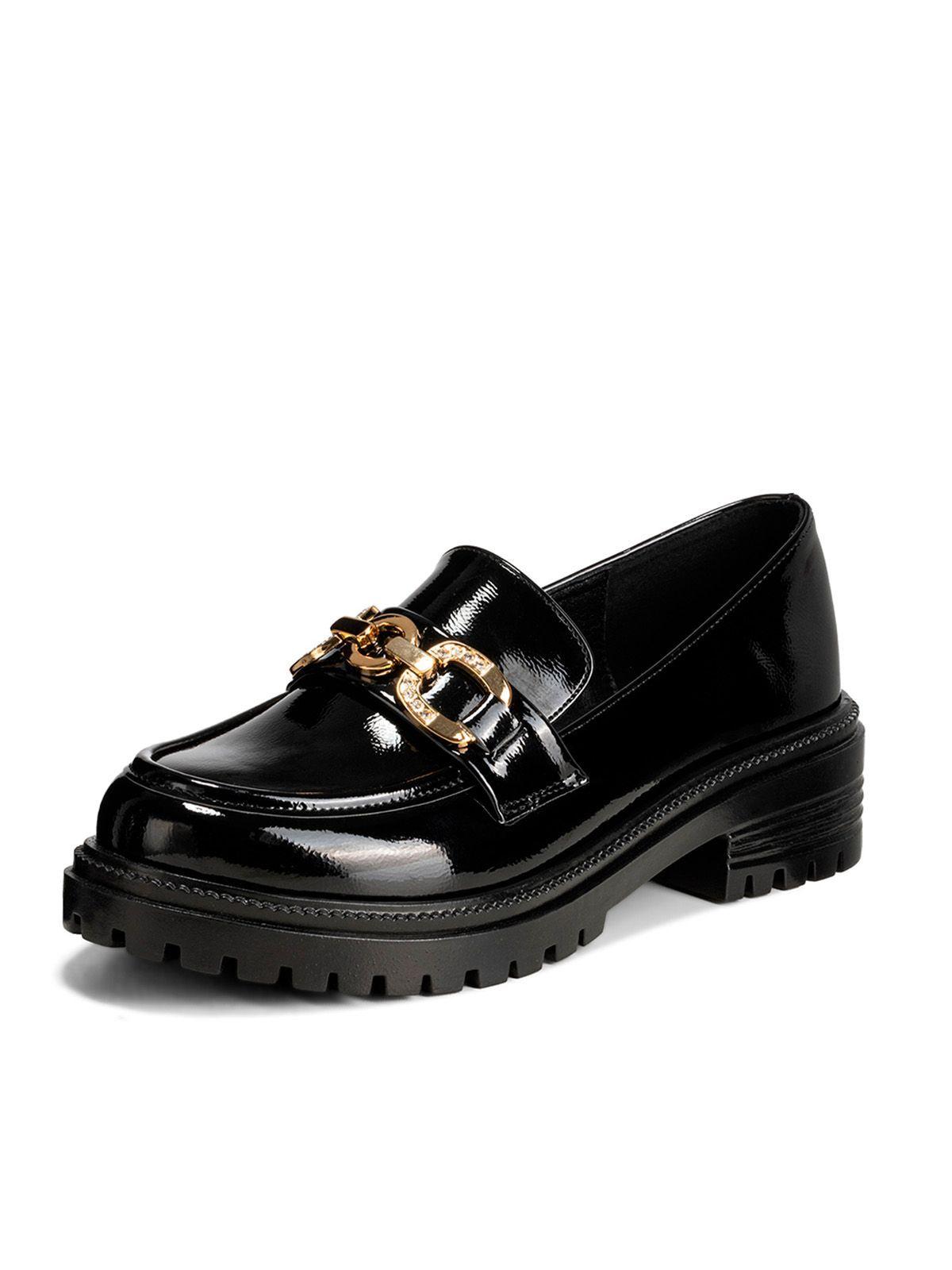 Mocasin Negro Formal Mujer Weide JN20-2-0