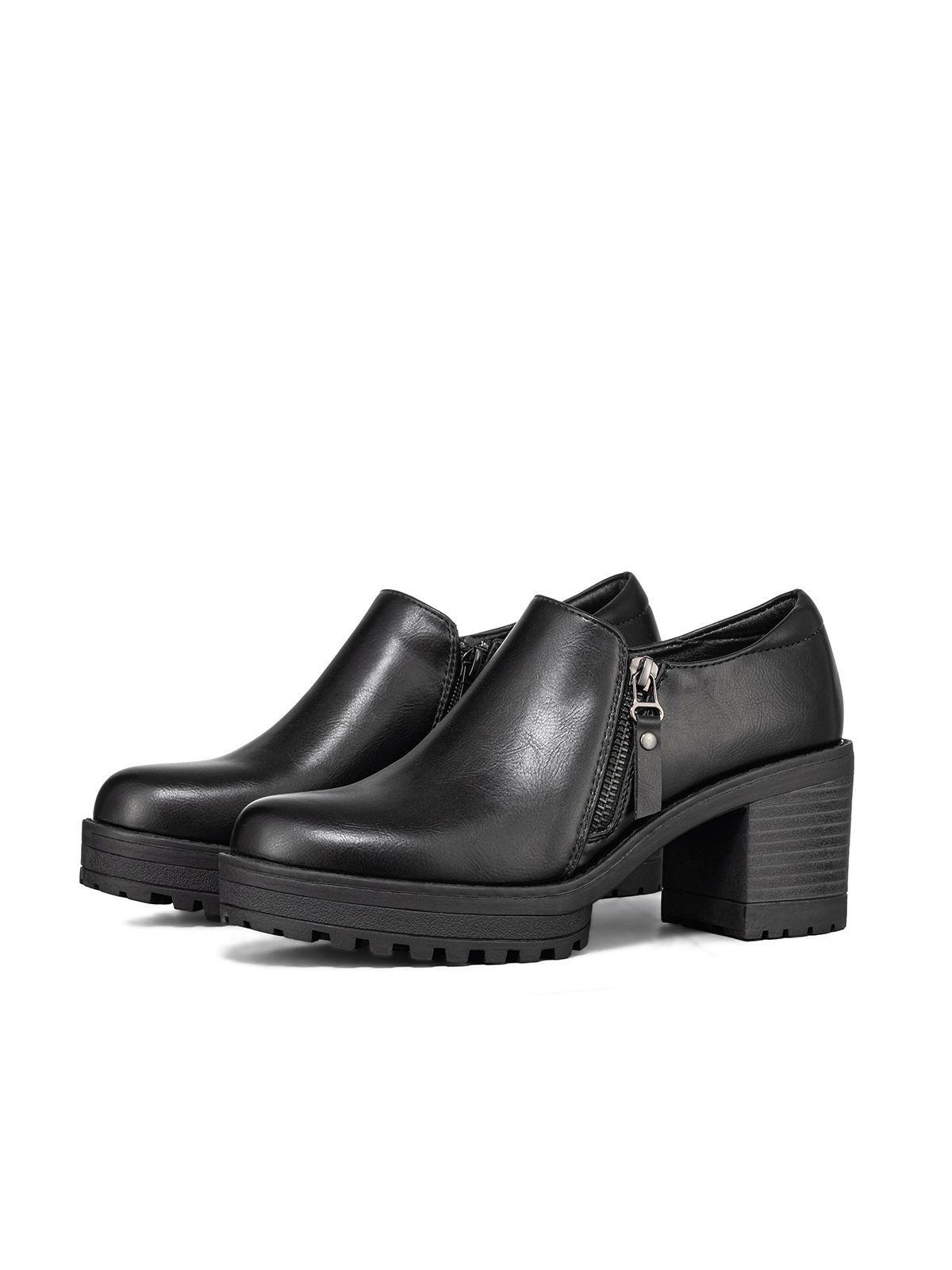 Botin Casual Mujer Negro Eco cuero Formal Weide QBM11-5