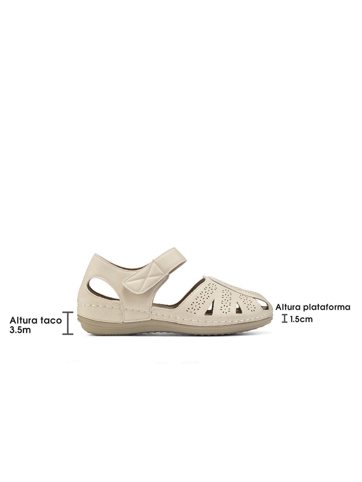 Sandalia Casual Vintage Velcro Soft Mujer Weide JS79-3