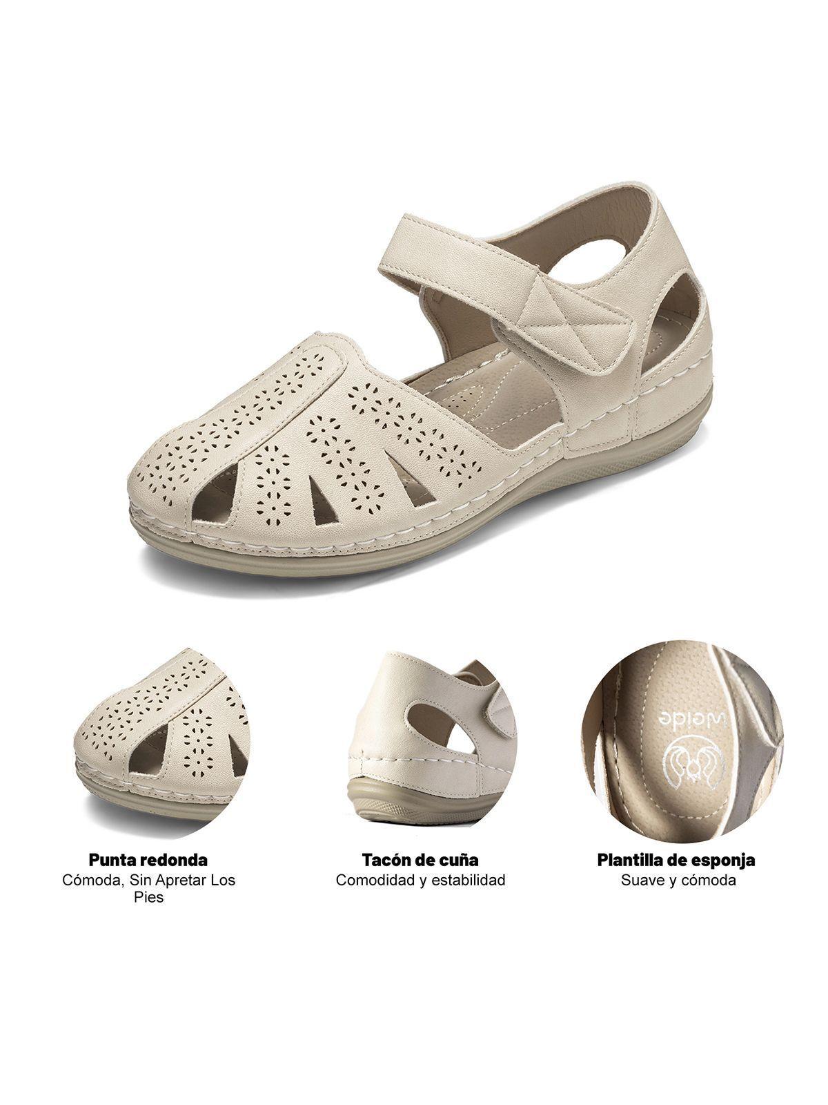 Sandalia Casual Vintage Velcro Soft Mujer Weide JS79-5