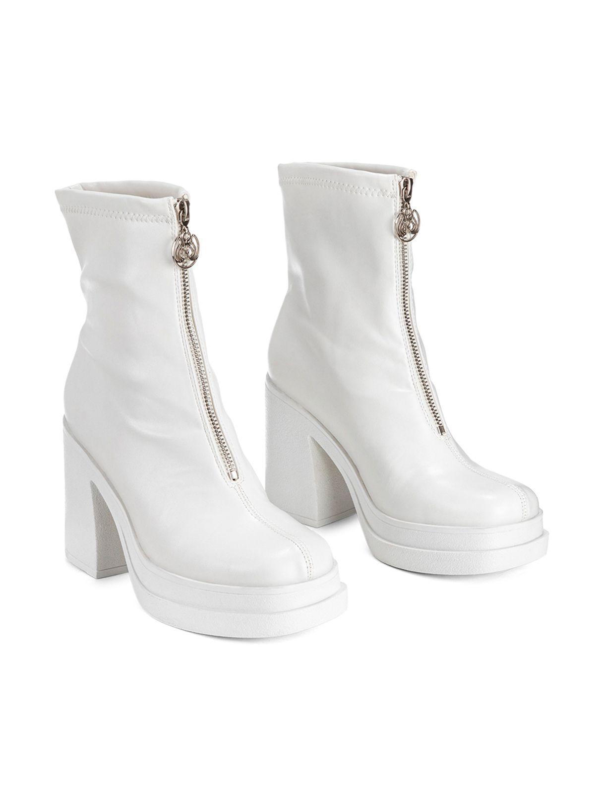 Botin Blanco Casual Mujer Weide CZY571-4