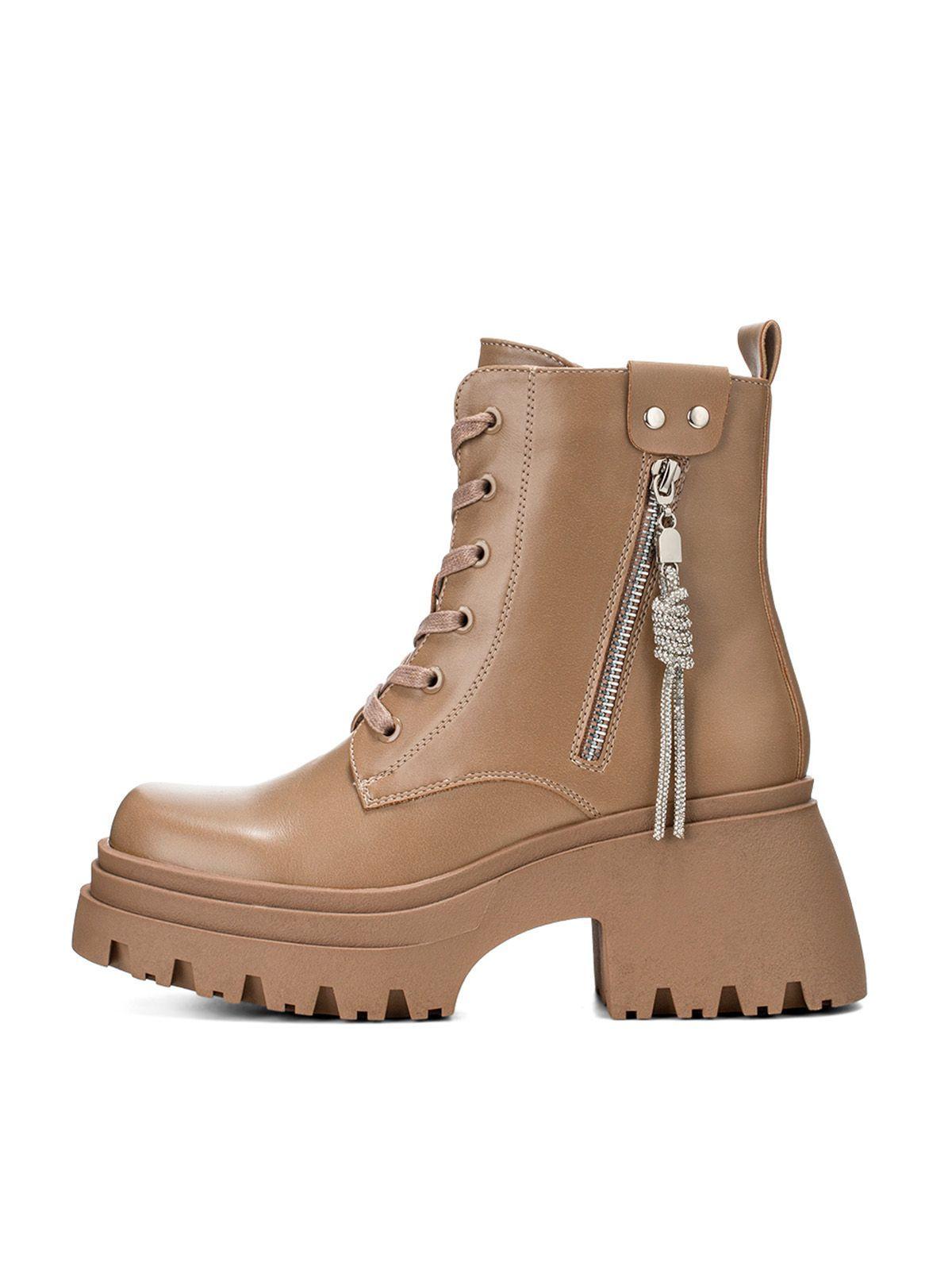 Botin Caqui Casual Mujer Weide DH69-2