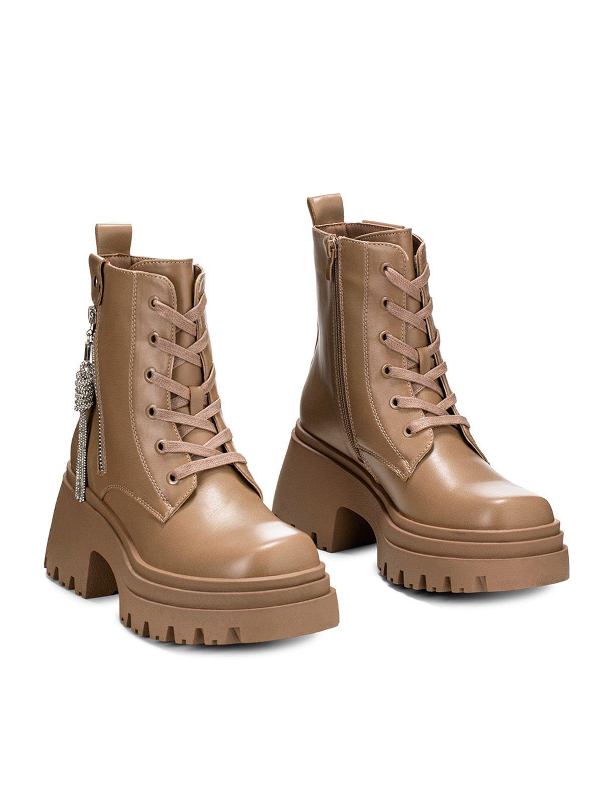 Botin Caqui Casual Mujer Weide DH69-4