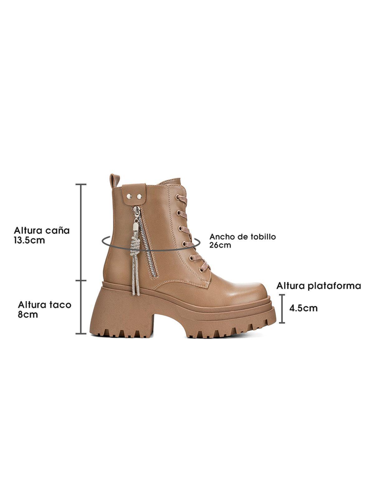 Botin Caqui Casual Mujer Weide DH69-5