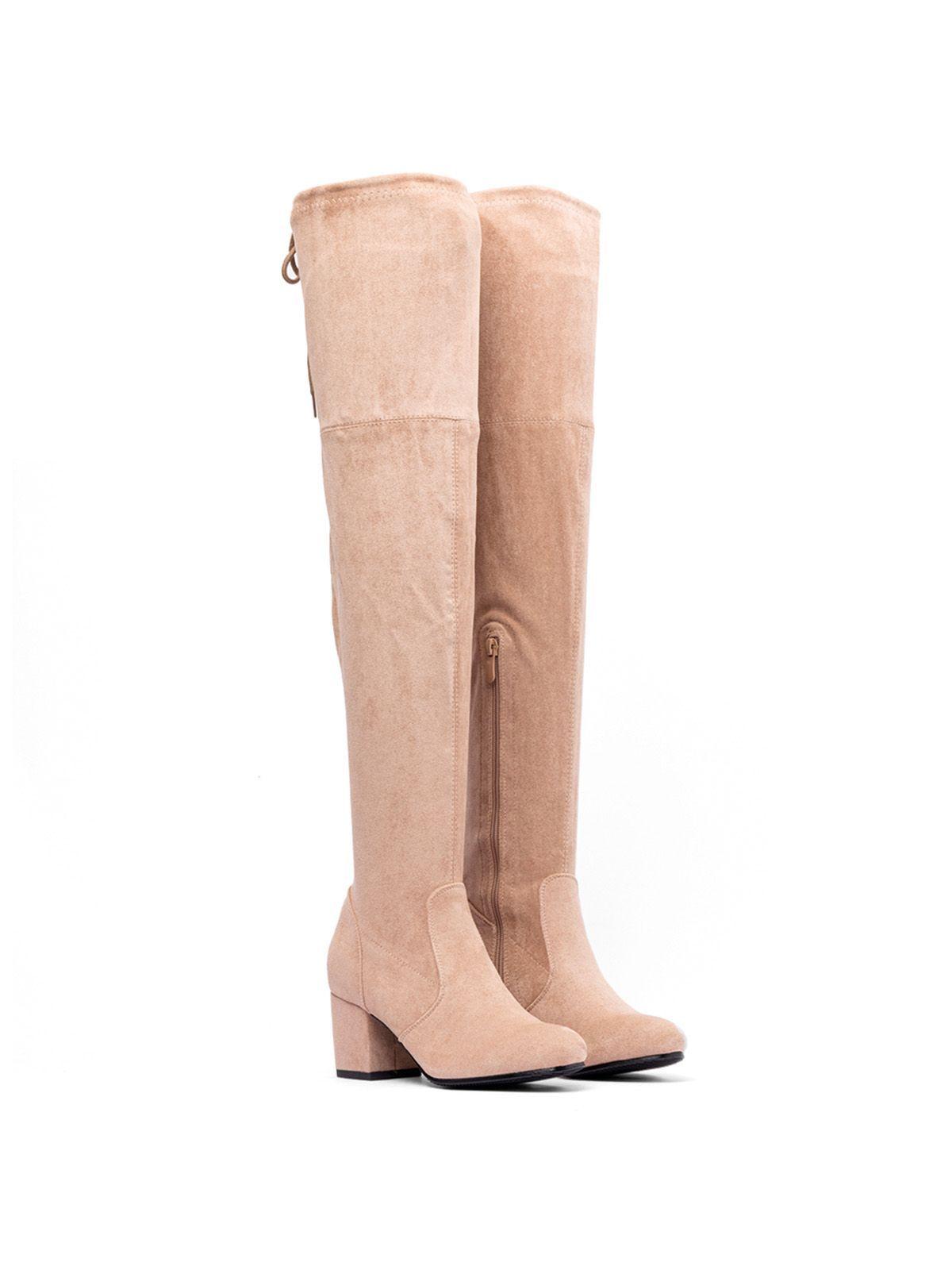 Bota Beige Casual Mujer Weide HX273-2