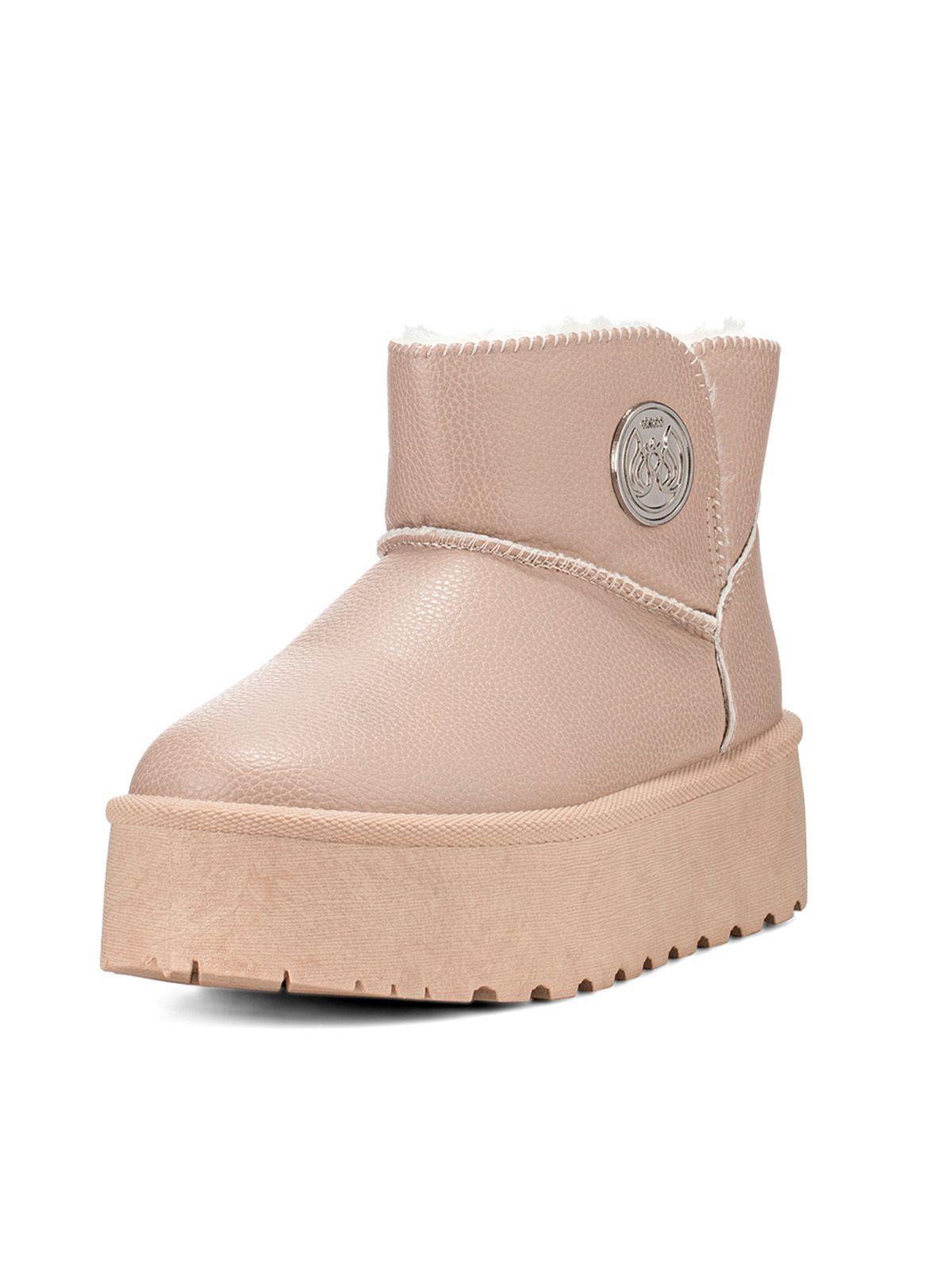 Botin Beige Casual Mujer Weide LT127-0