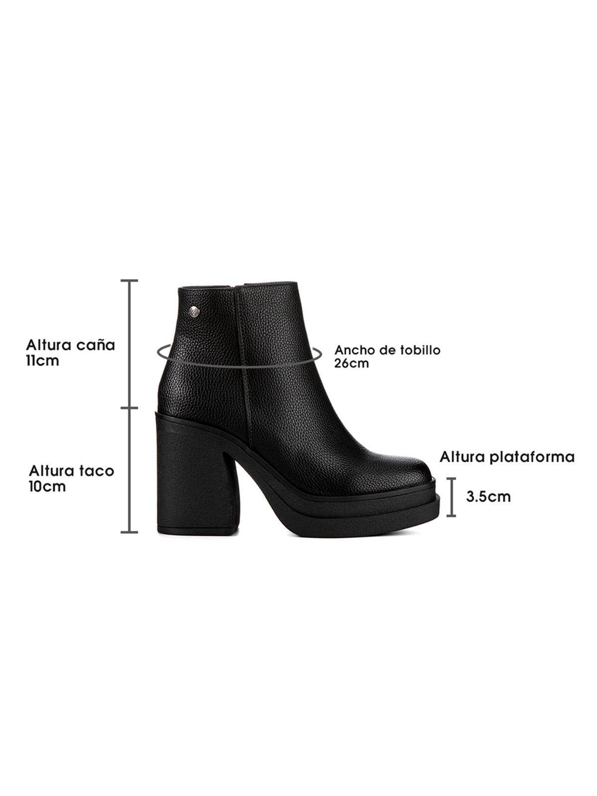 Botin Negro Casual Mujer Weide CZY572-5