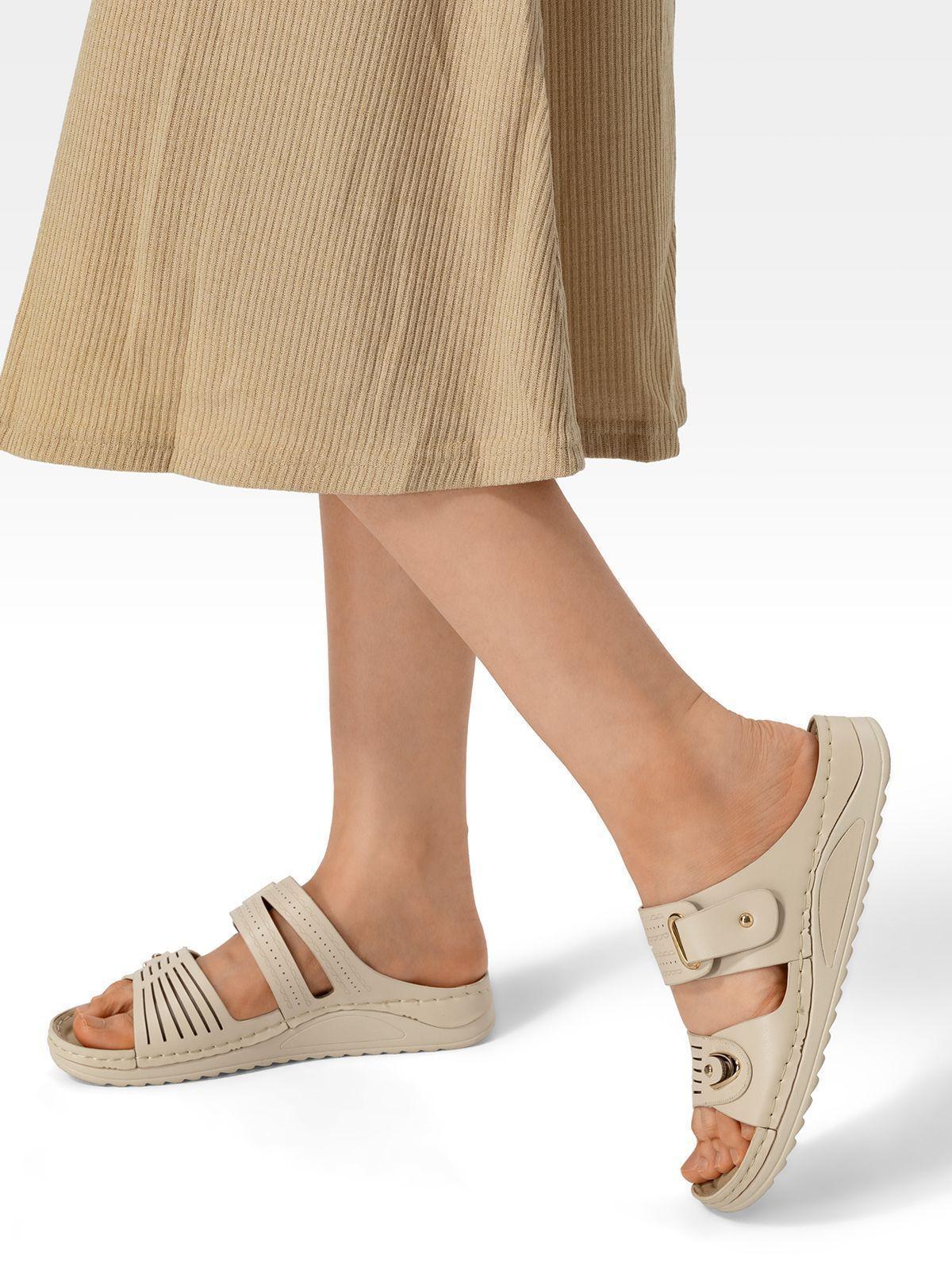 Sandalia Estilo Chala Taco Cuña Casual Mujer Weide Jn722-2