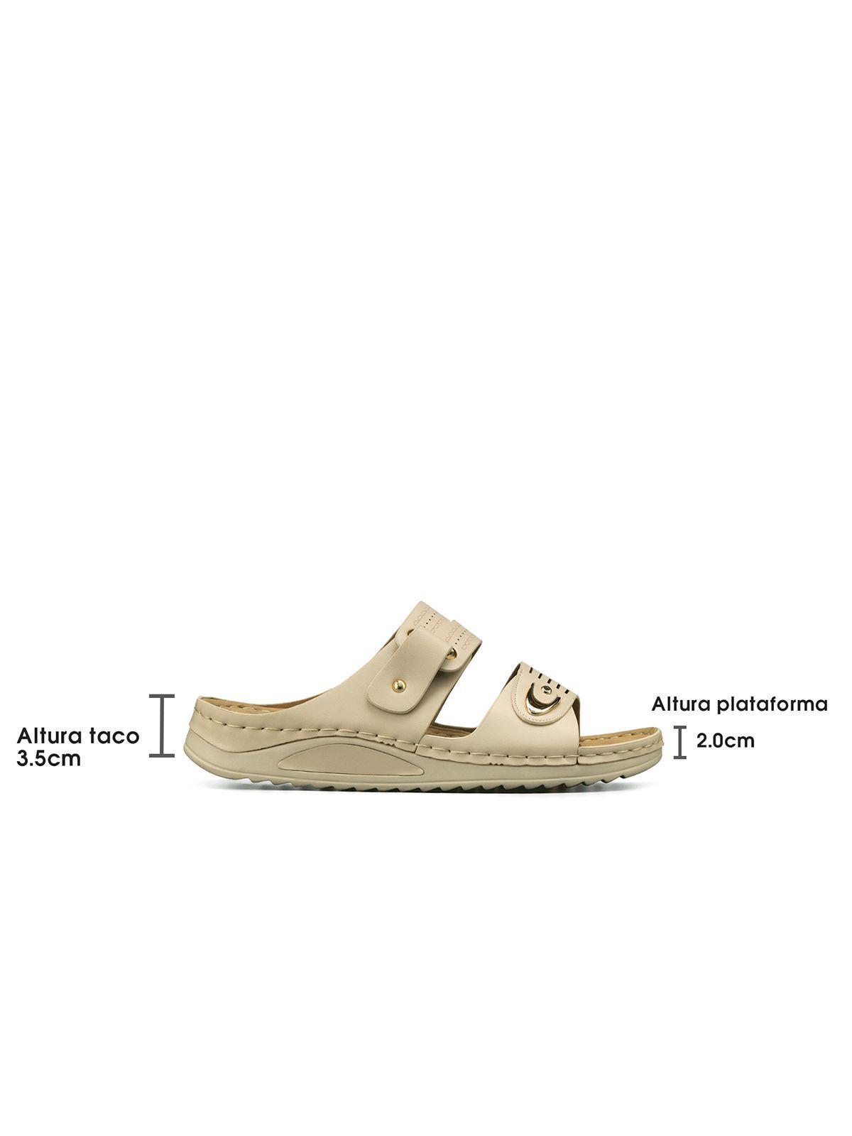 Sandalia Estilo Chala Taco Cuña Casual Mujer Weide Jn722-7