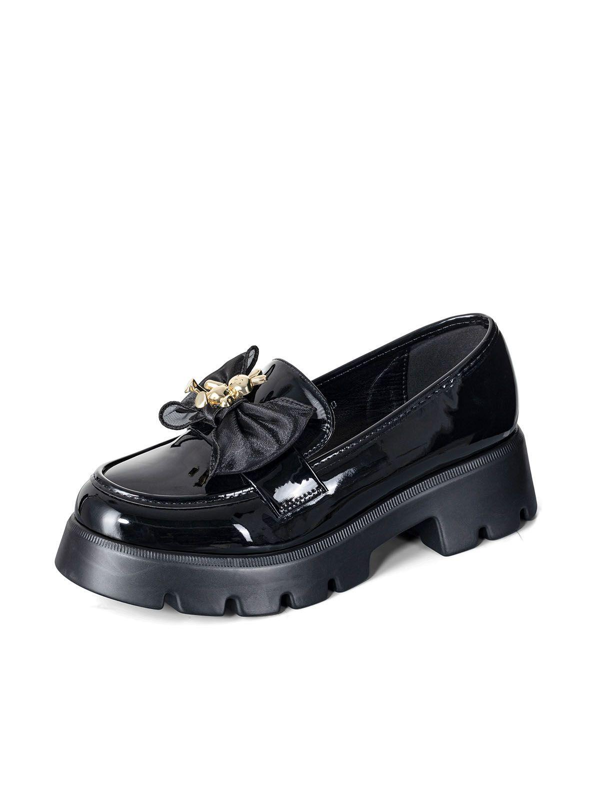 Mocasín Taco Negro Casual Mujer Weide QIU378-0