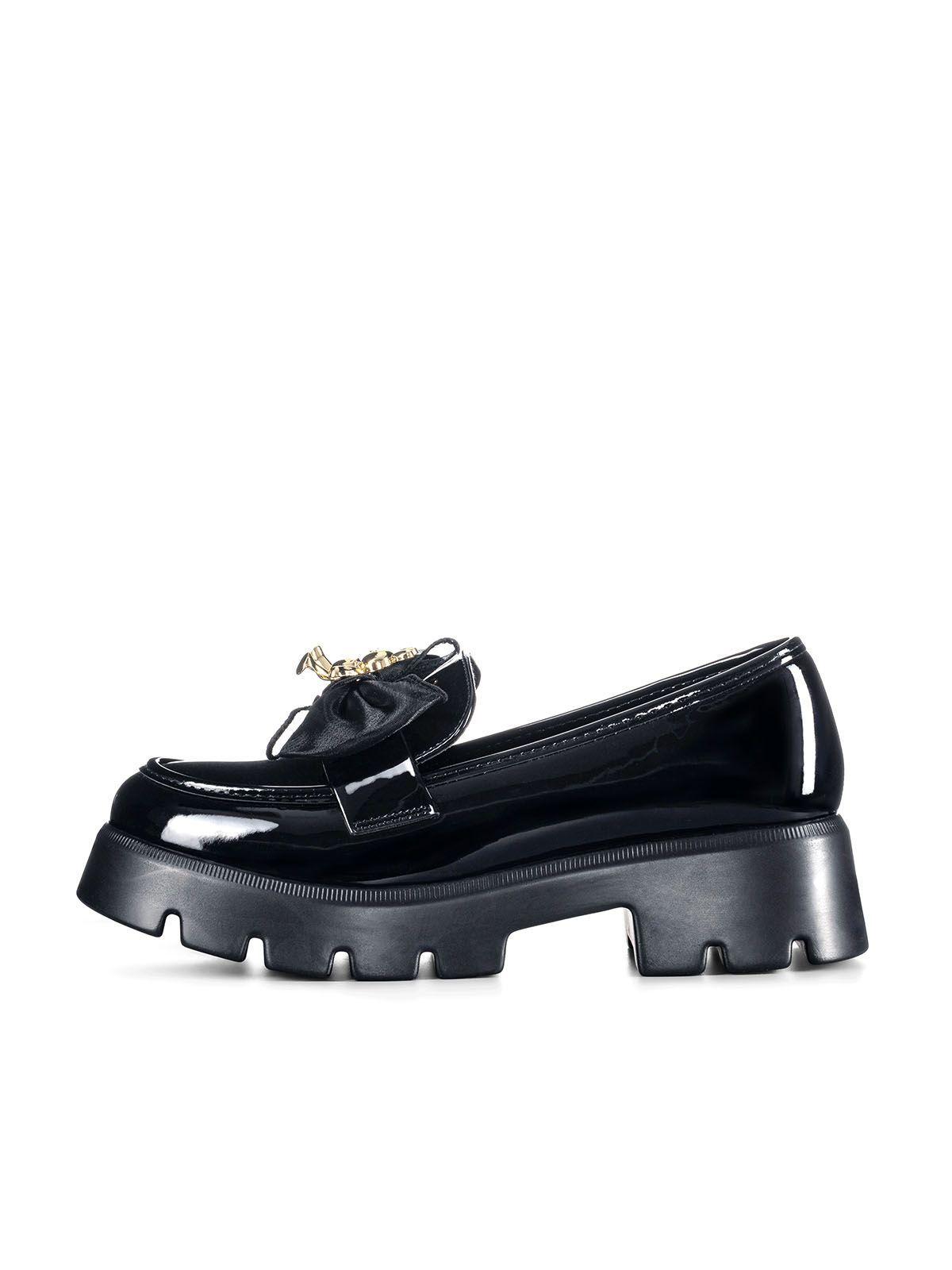 Mocasín Taco Negro Casual Mujer Weide QIU378-6