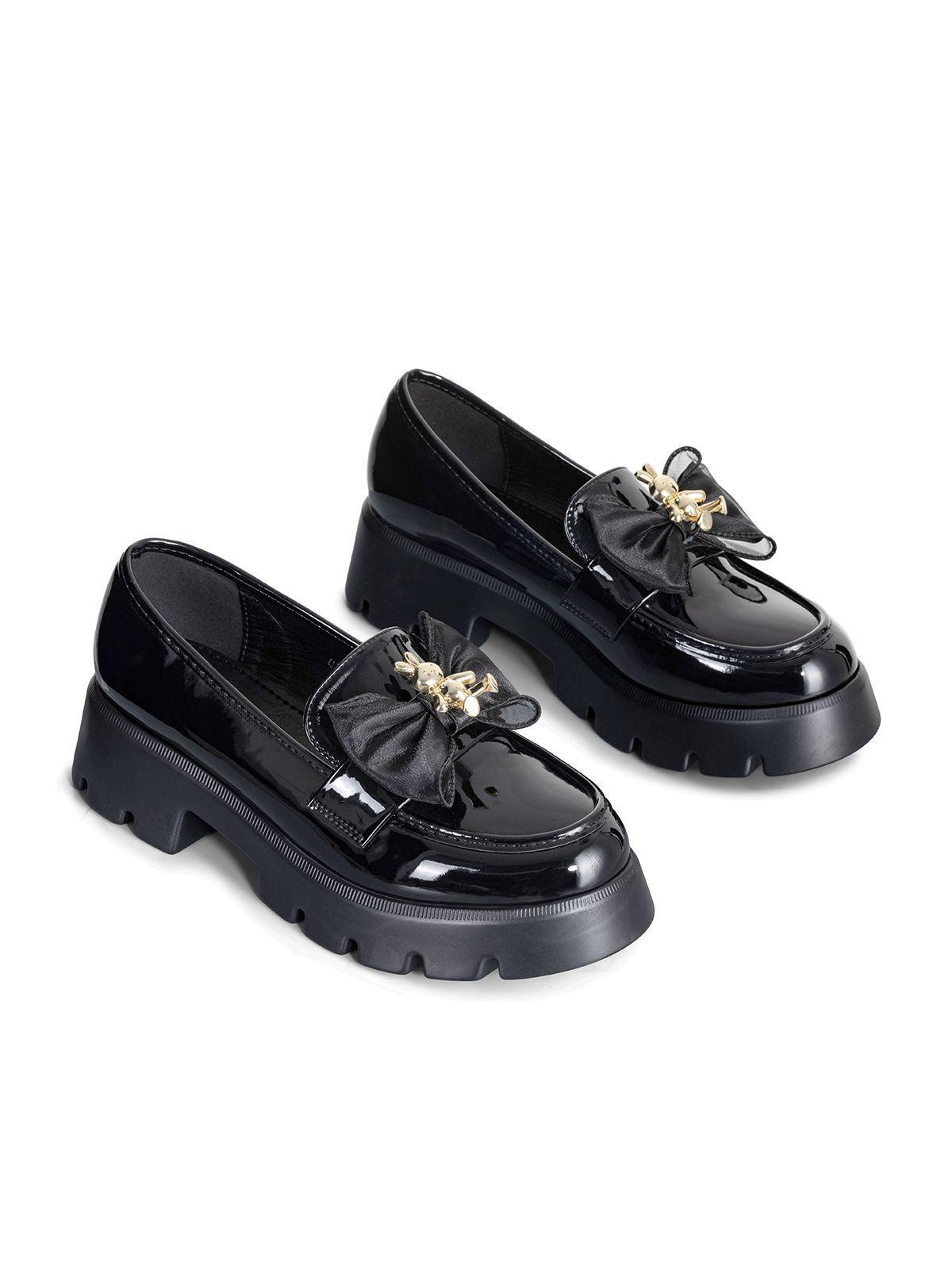 Mocasín Taco Negro Casual Mujer Weide QIU378-7