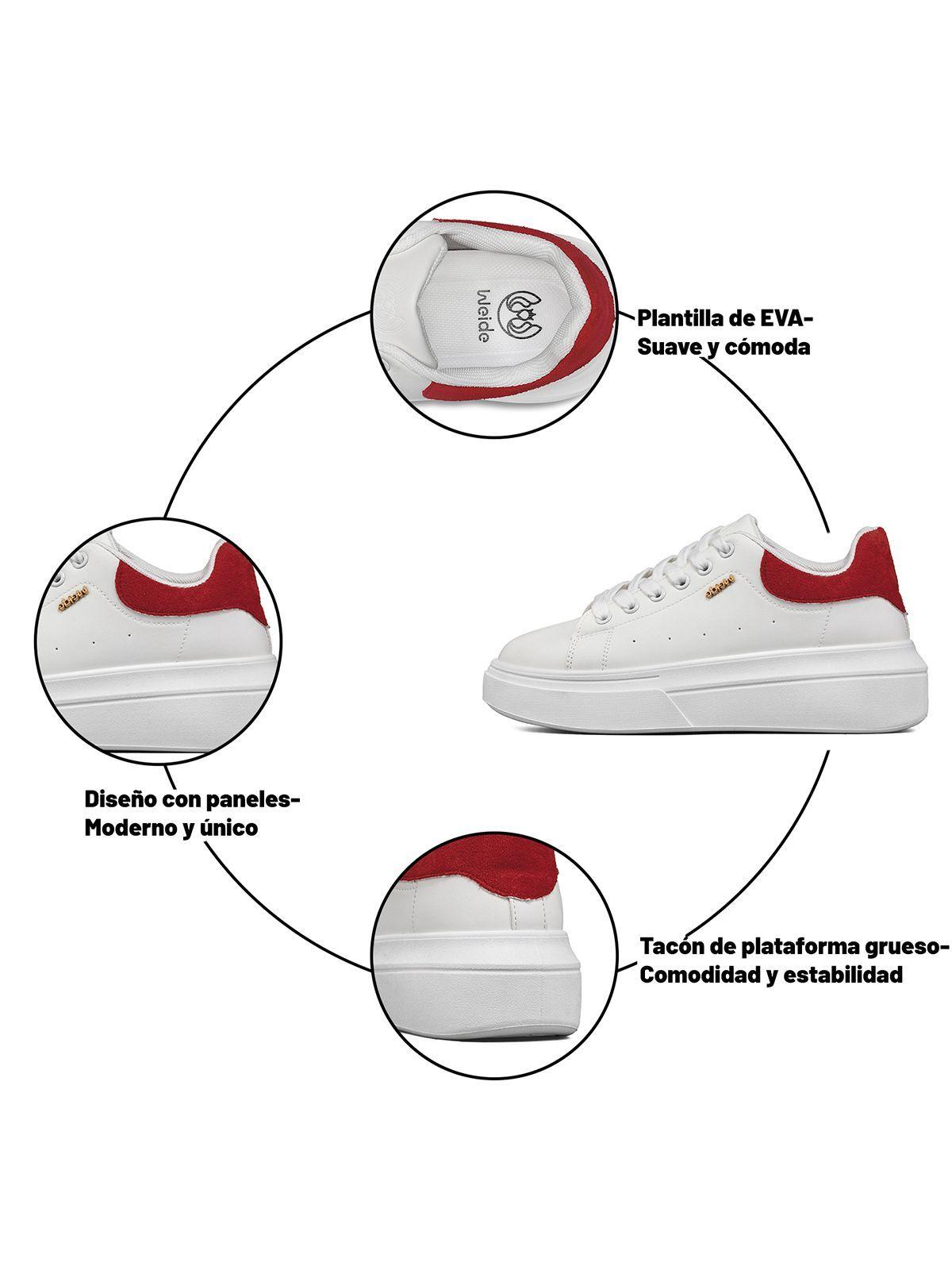 Zapatilla Urbana Plataforma Confort Mujer Weide LT211-7