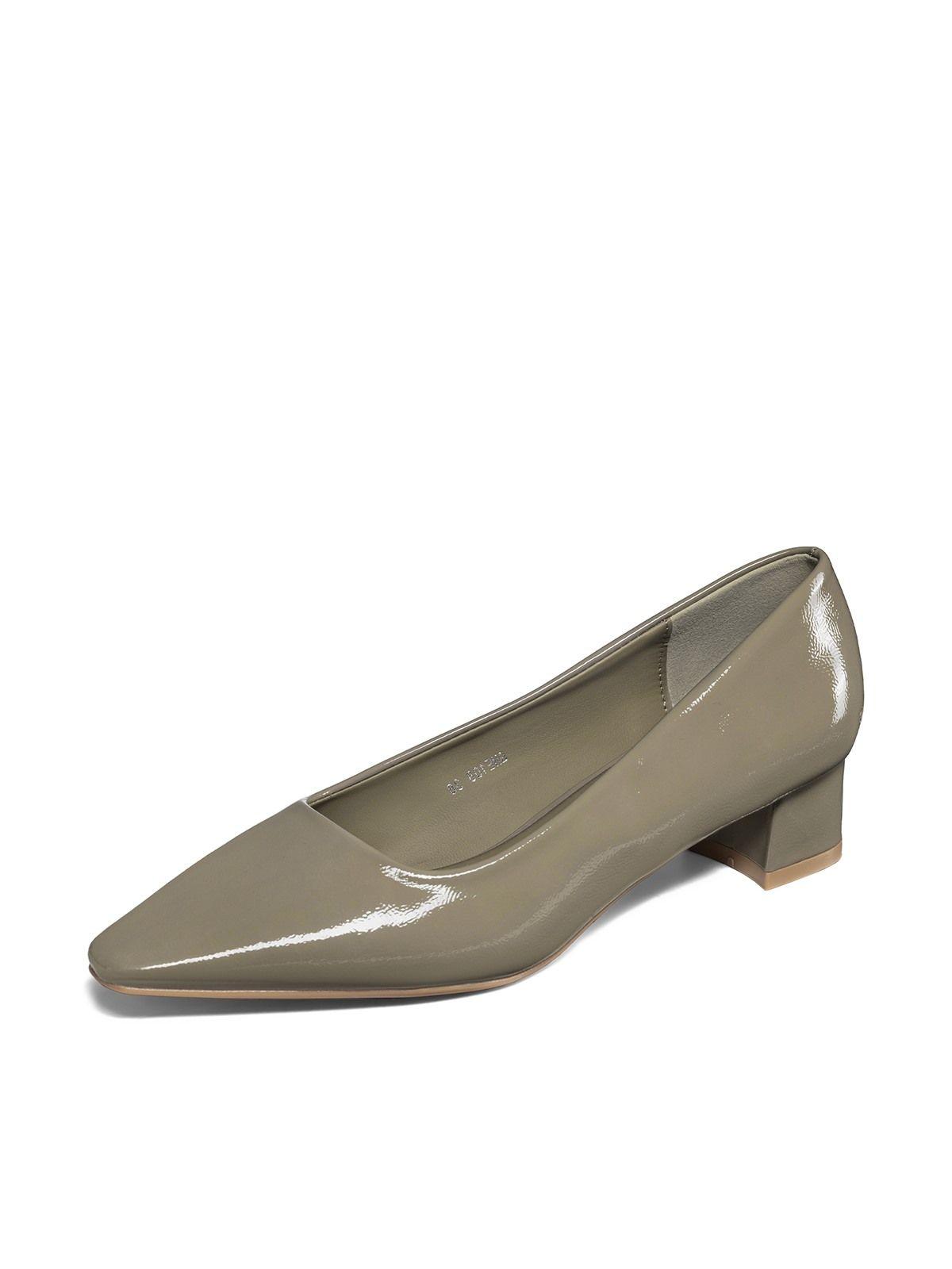 Zapatos Taco PU Acharolado Mujer Cuadrado Weide GHE108-0