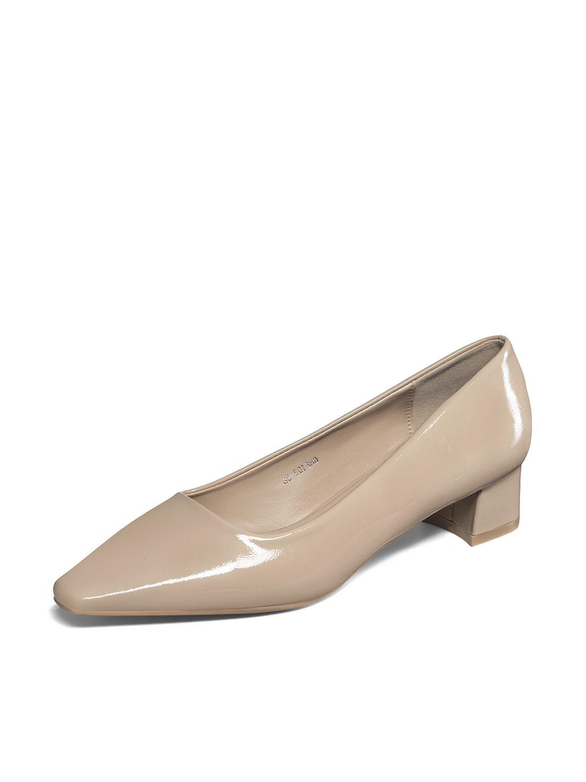 Zapatos Taco PU Acharolado Mujer Cuadrado Weide GHE108-0