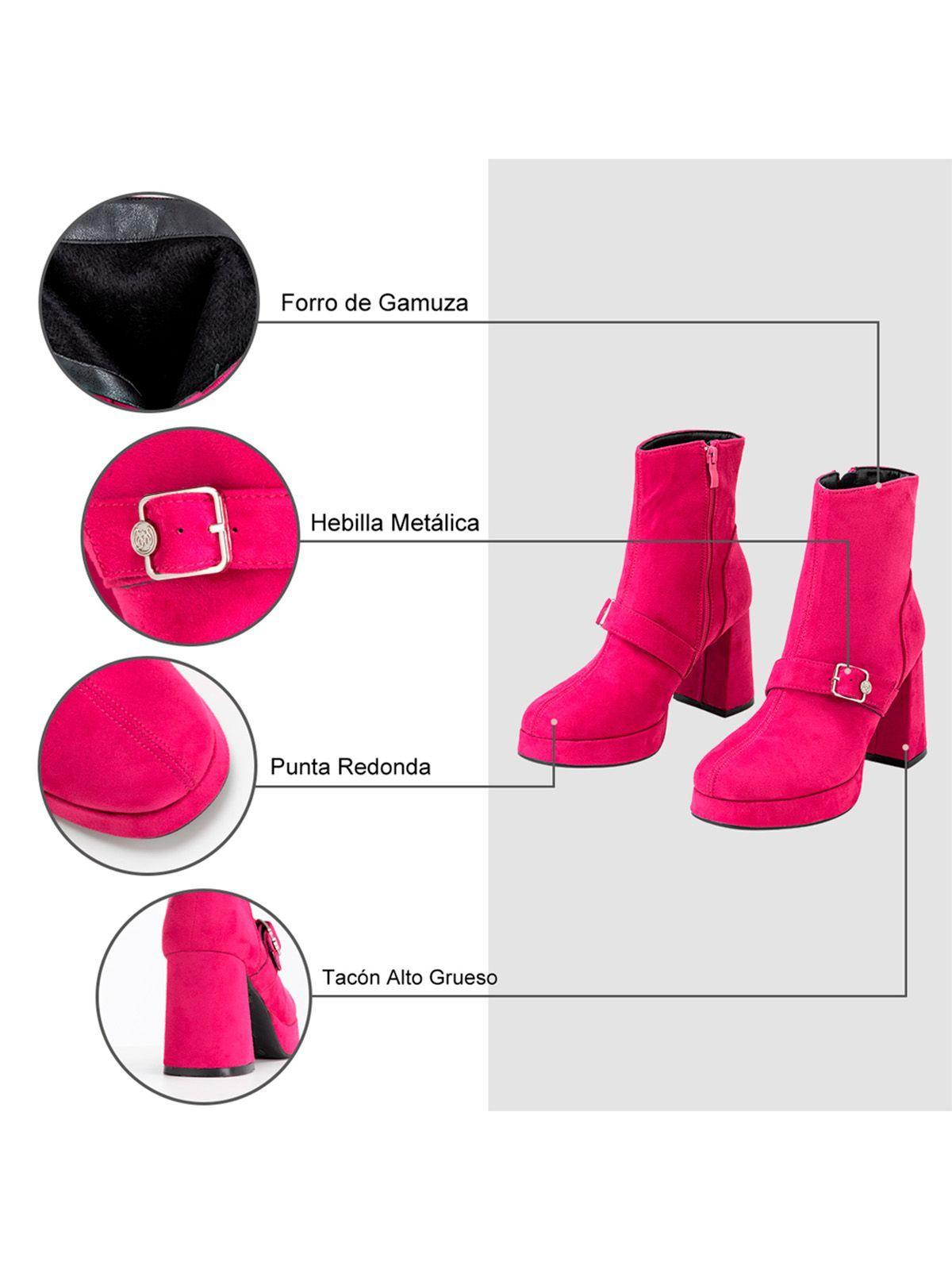 Botin Durazno Casual Mujer Weide YL71-6