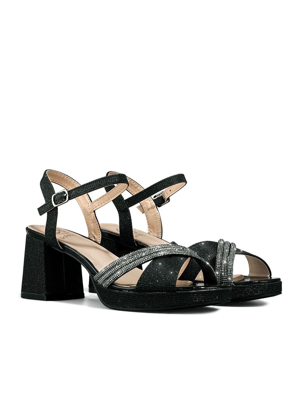 Sandalia Taco De Moda Con Pedrería Mujer Weide You536-8